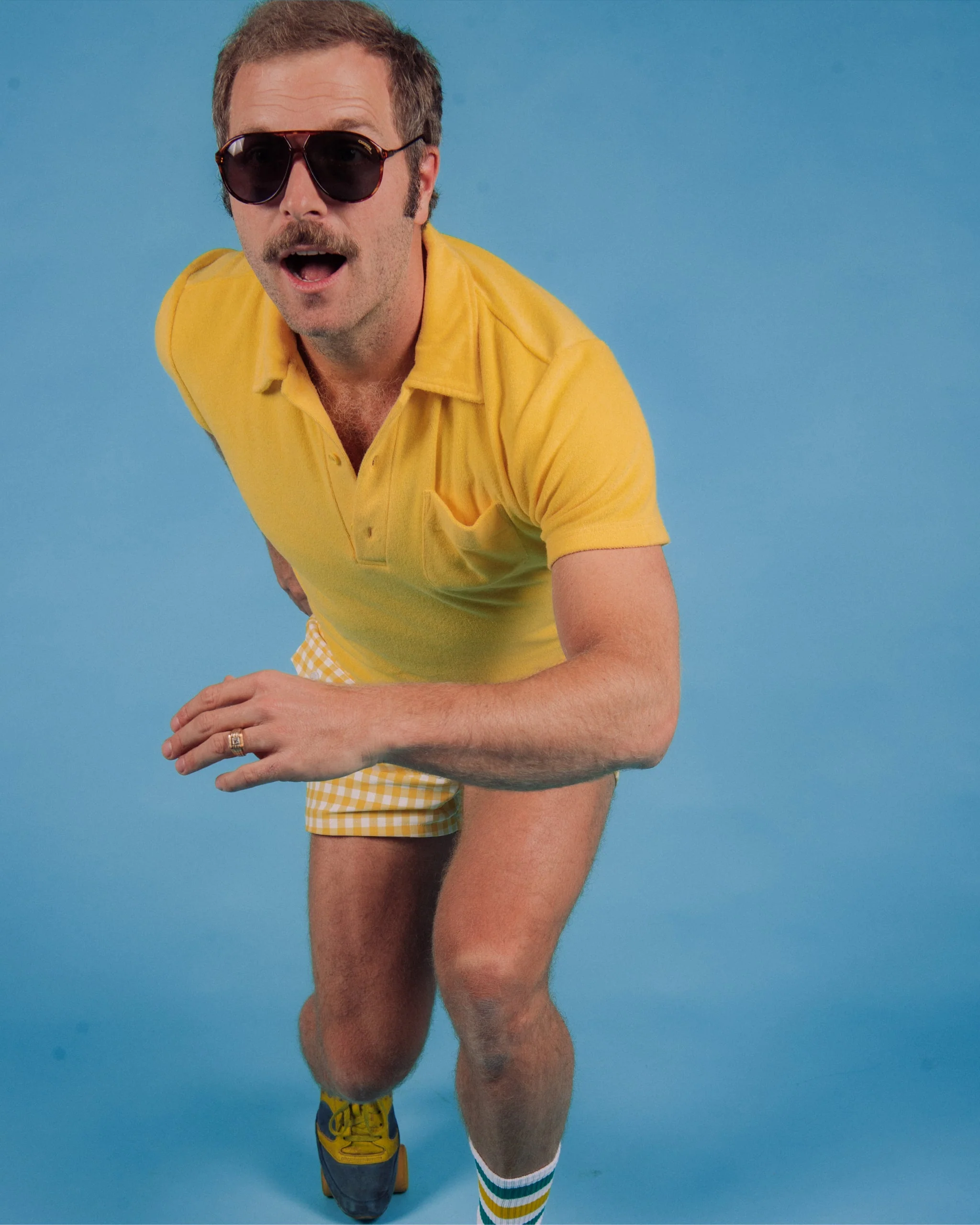 Men's Terry Polo (Yellow) - Image 4