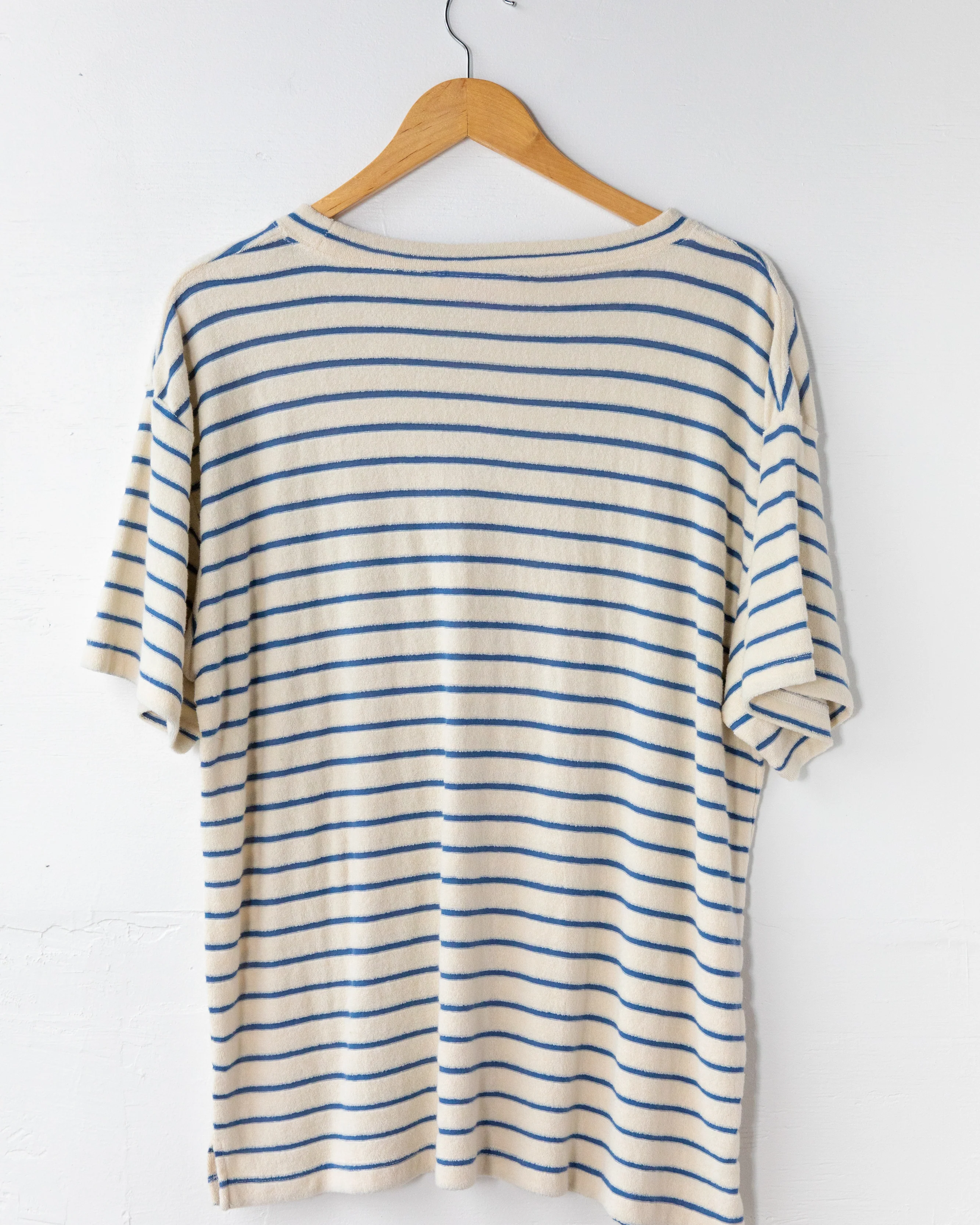 Men's Terry Tee (Cream/Navy) - Image 2