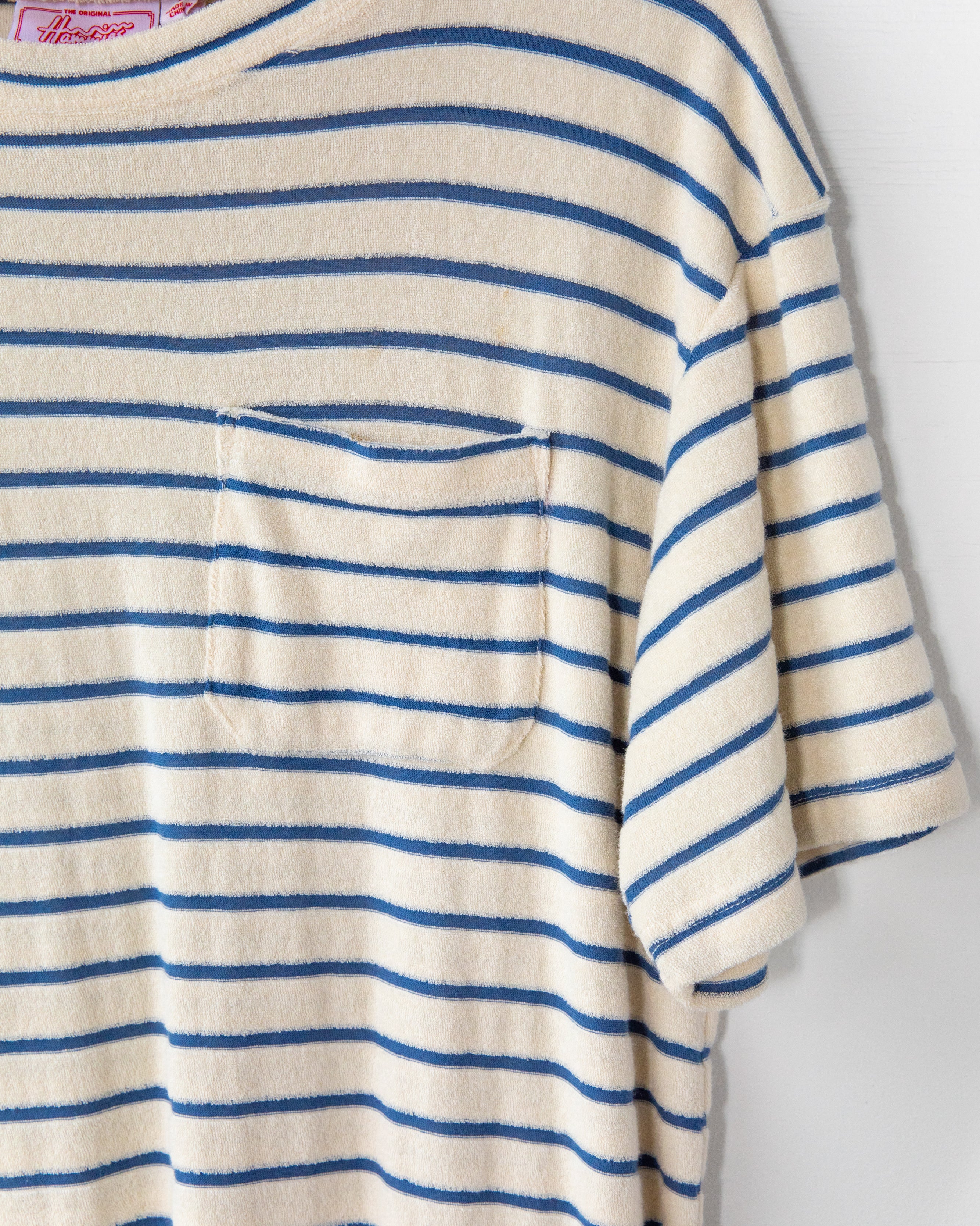 Men's Terry Tee (Cream/Navy) - Image 3
