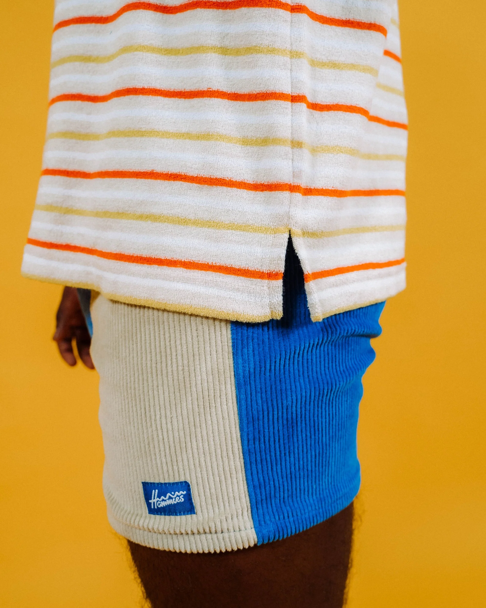Men's Terry Tee (Cream/Yellow/Orange) - Image 3