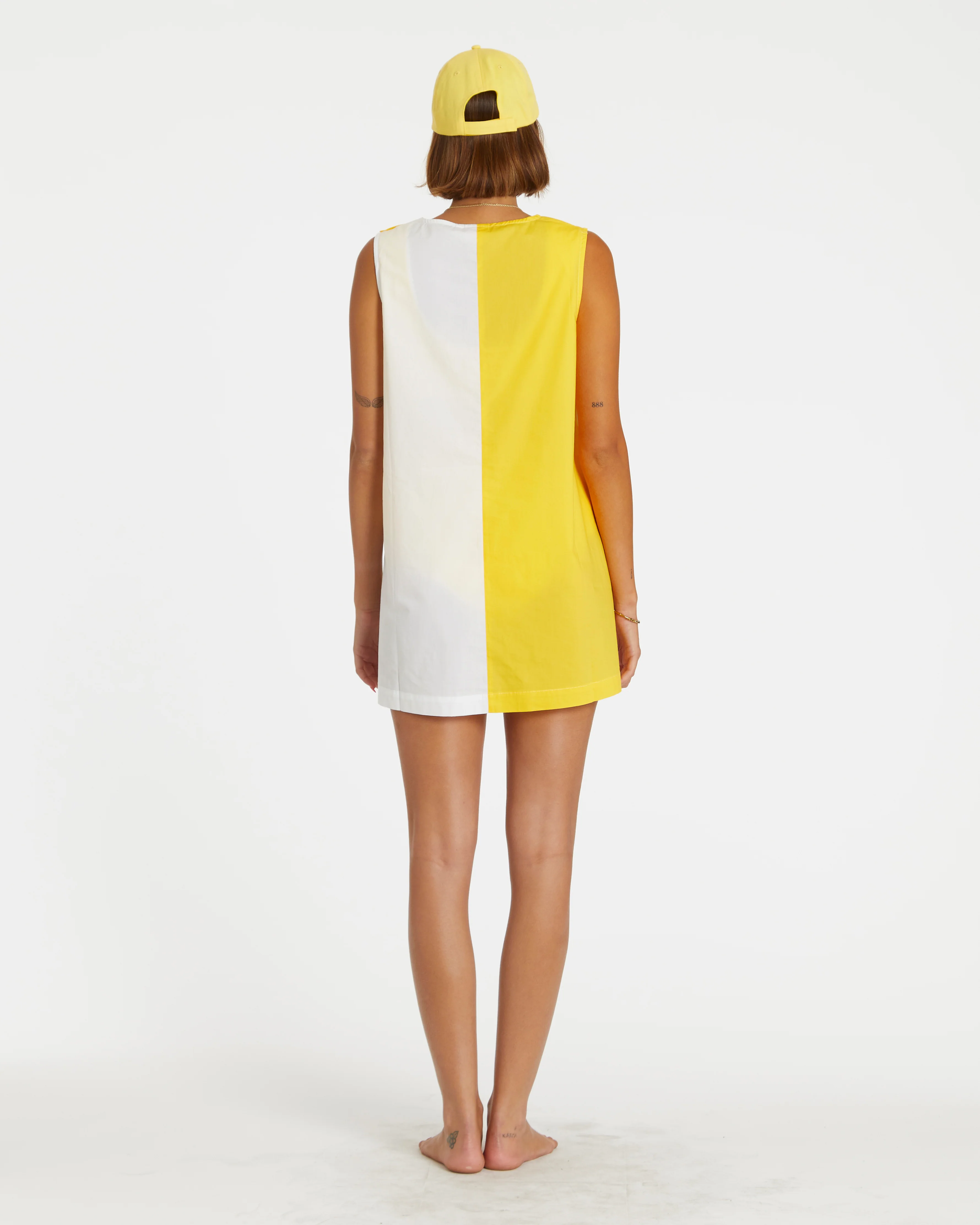Two-Tone Smock (Yellow/White) - Image 3