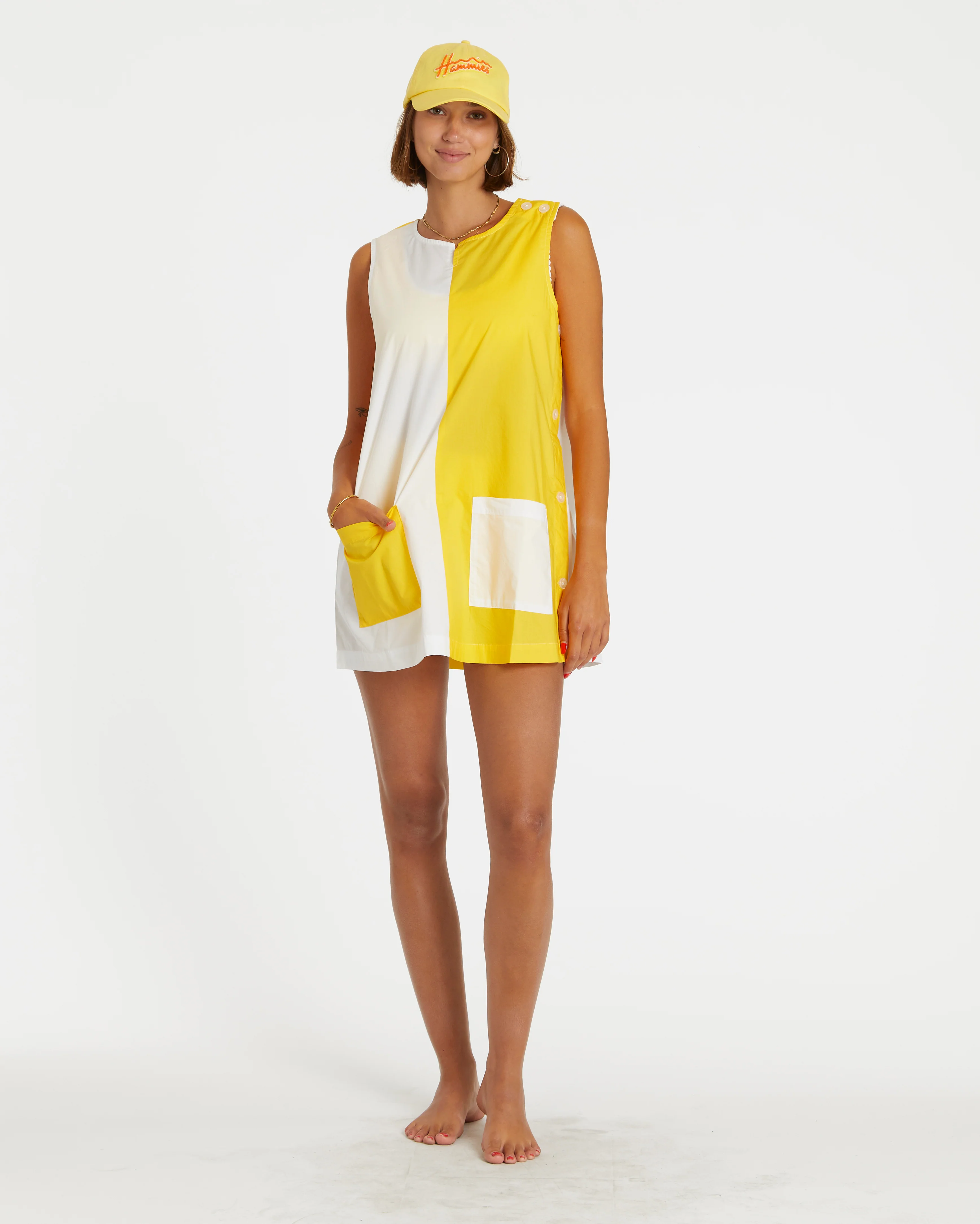 Two-Tone Smock (Yellow/White) - Image 4