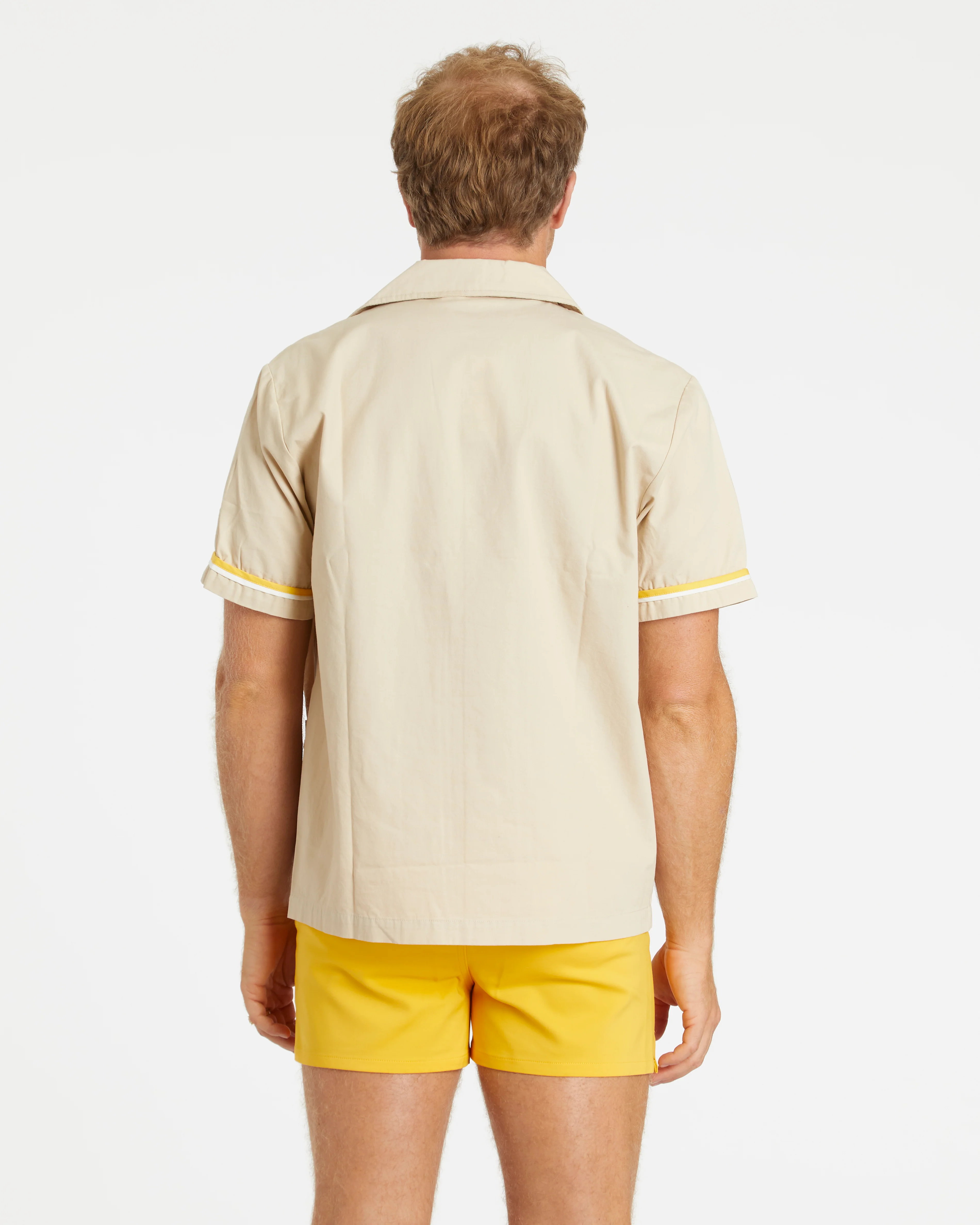 Summer Cabana Shirt (Sand/Gold/White) - Image 3