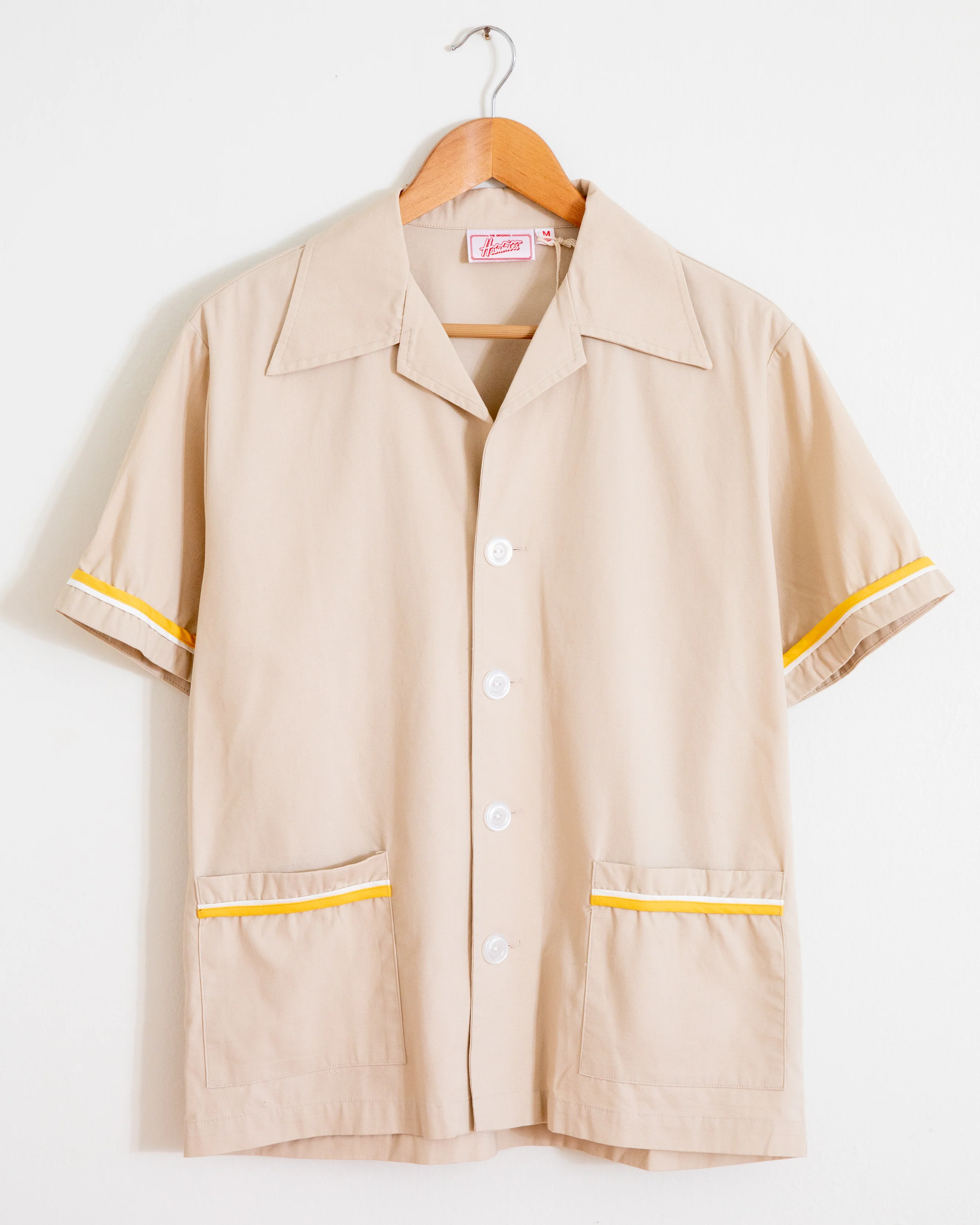 Summer Cabana Shirt (Sand/Gold/White) - Image 4