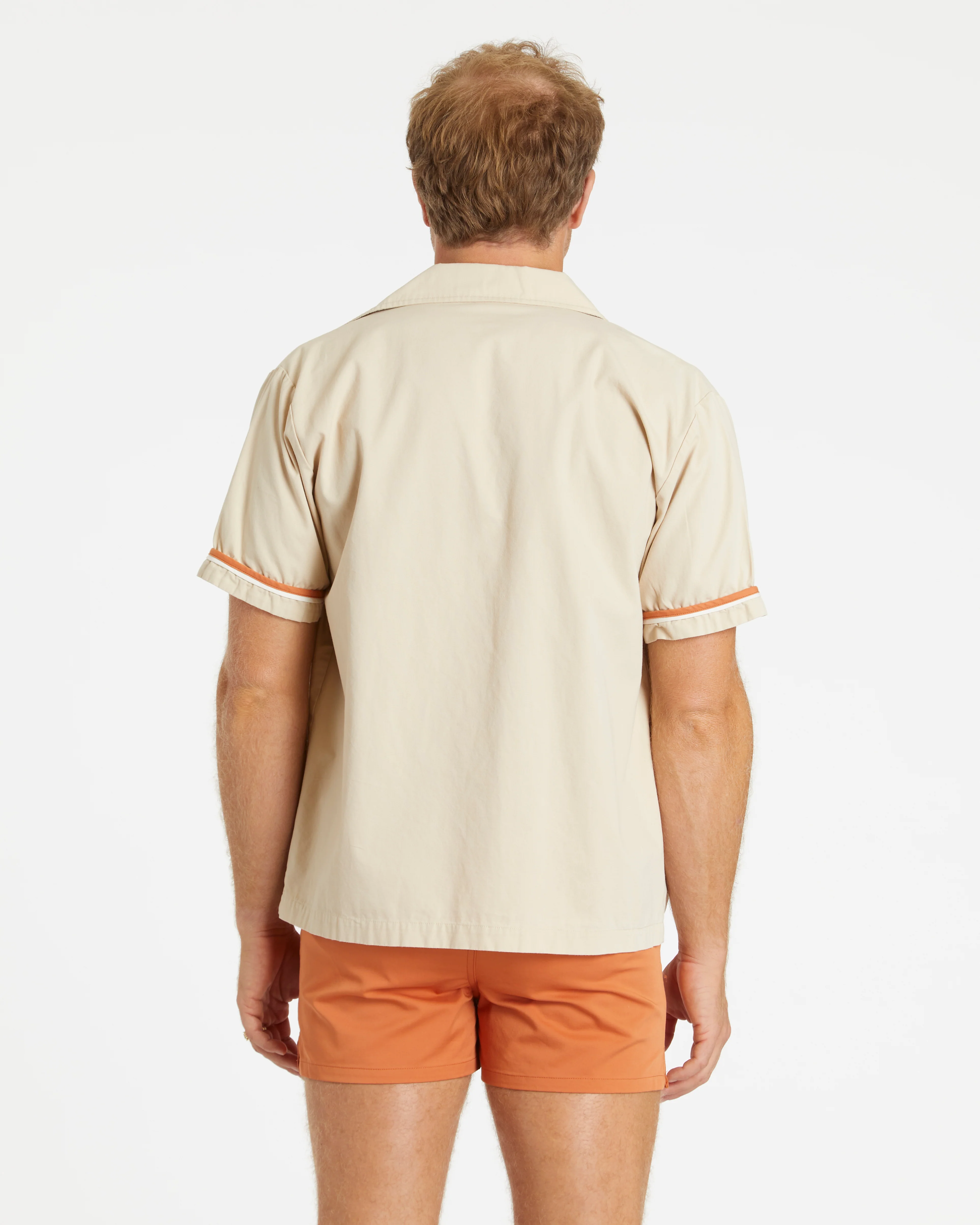 Summer Cabana Shirt (Sand/Rust/White) - Image 3
