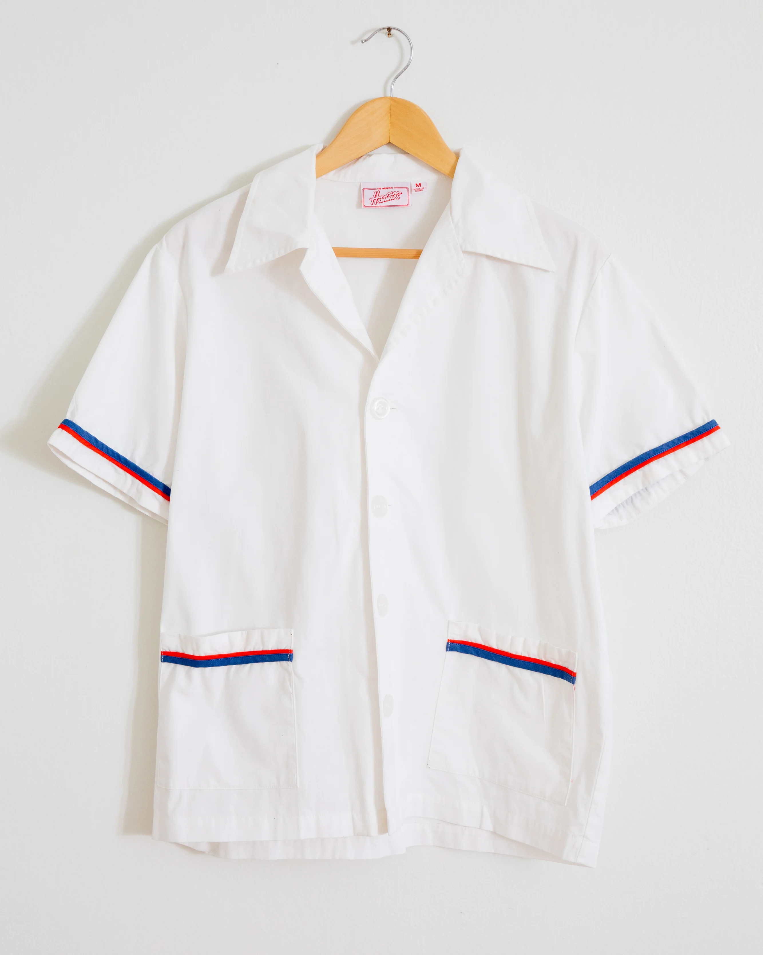 Summer Cabana Shirt (White/Navy/Red) - Image 6