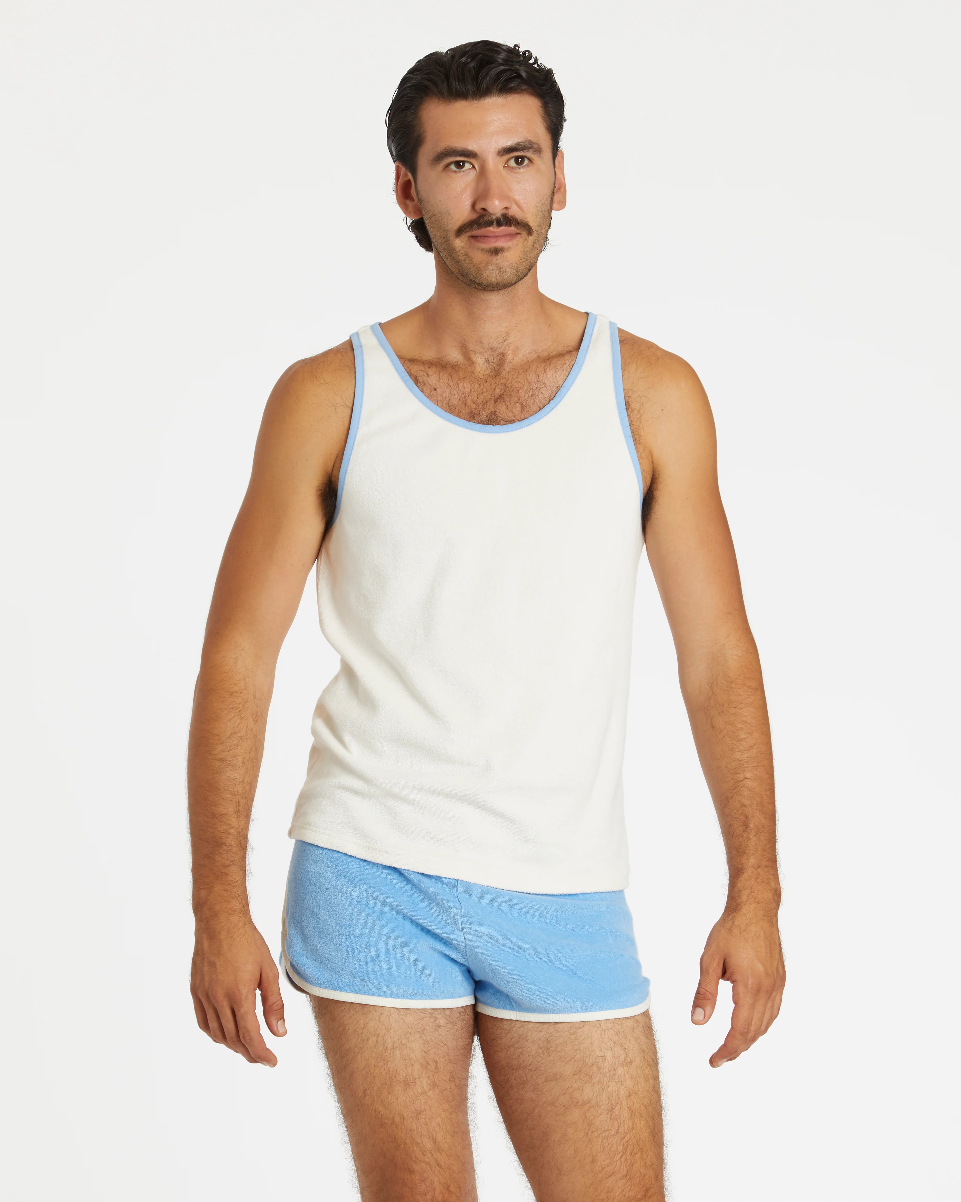 Terry Dolphin Short (Blue Poppy/Cream) - Image 3