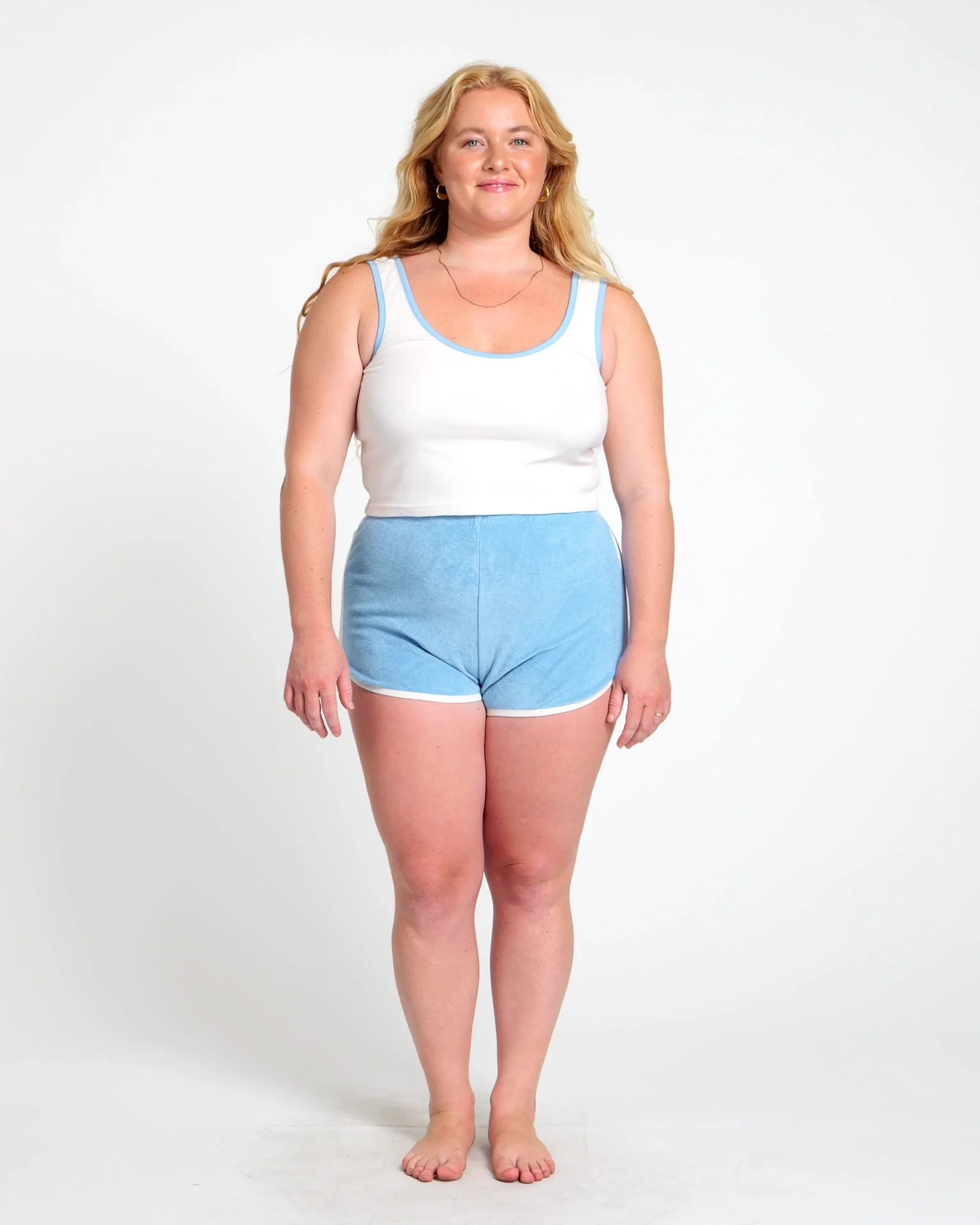 Terry Dolphin Short (Blue Poppy/Cream) - Image 7