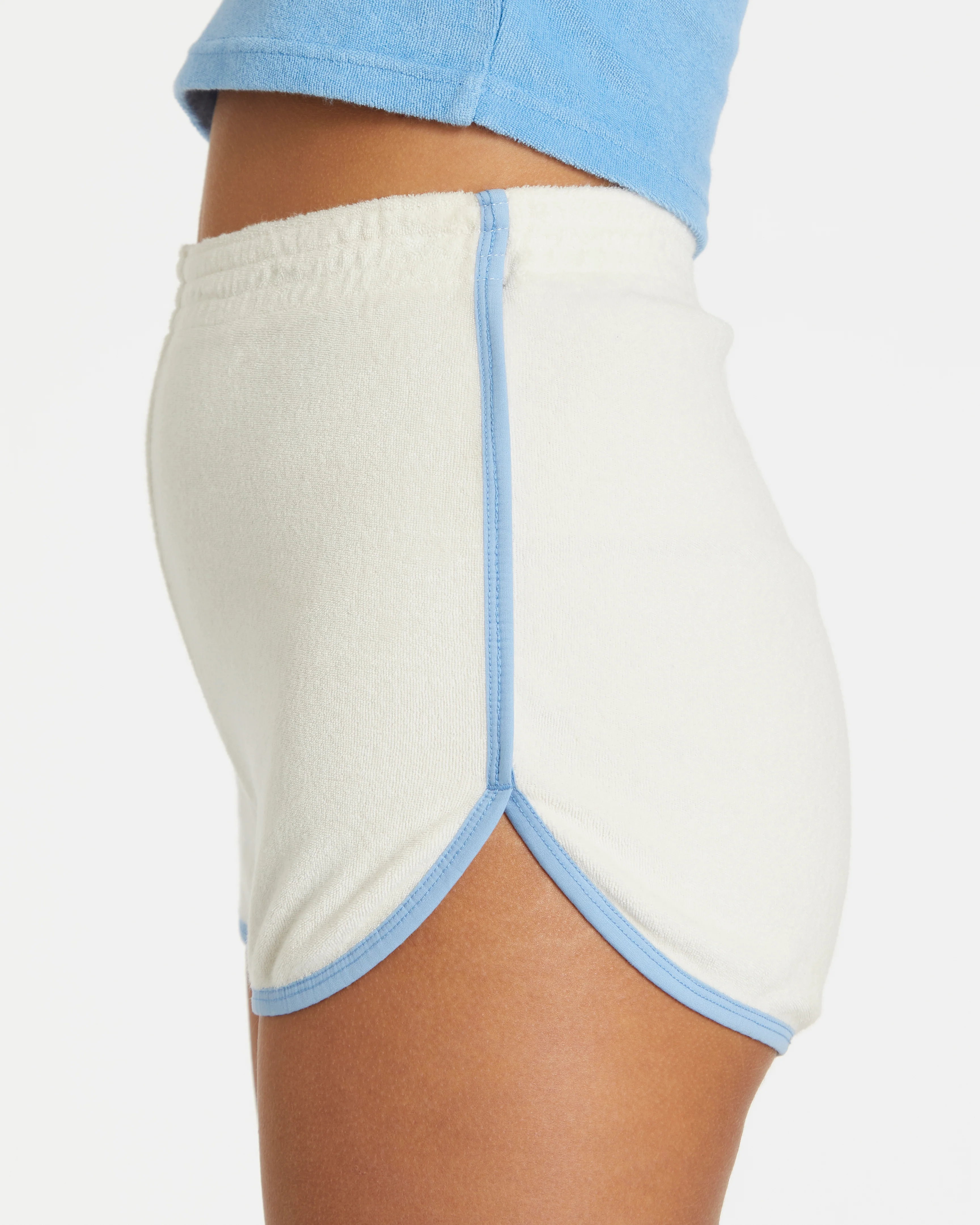 Terry Dolphin Short (Cream/Blue Poppy) - Image 5