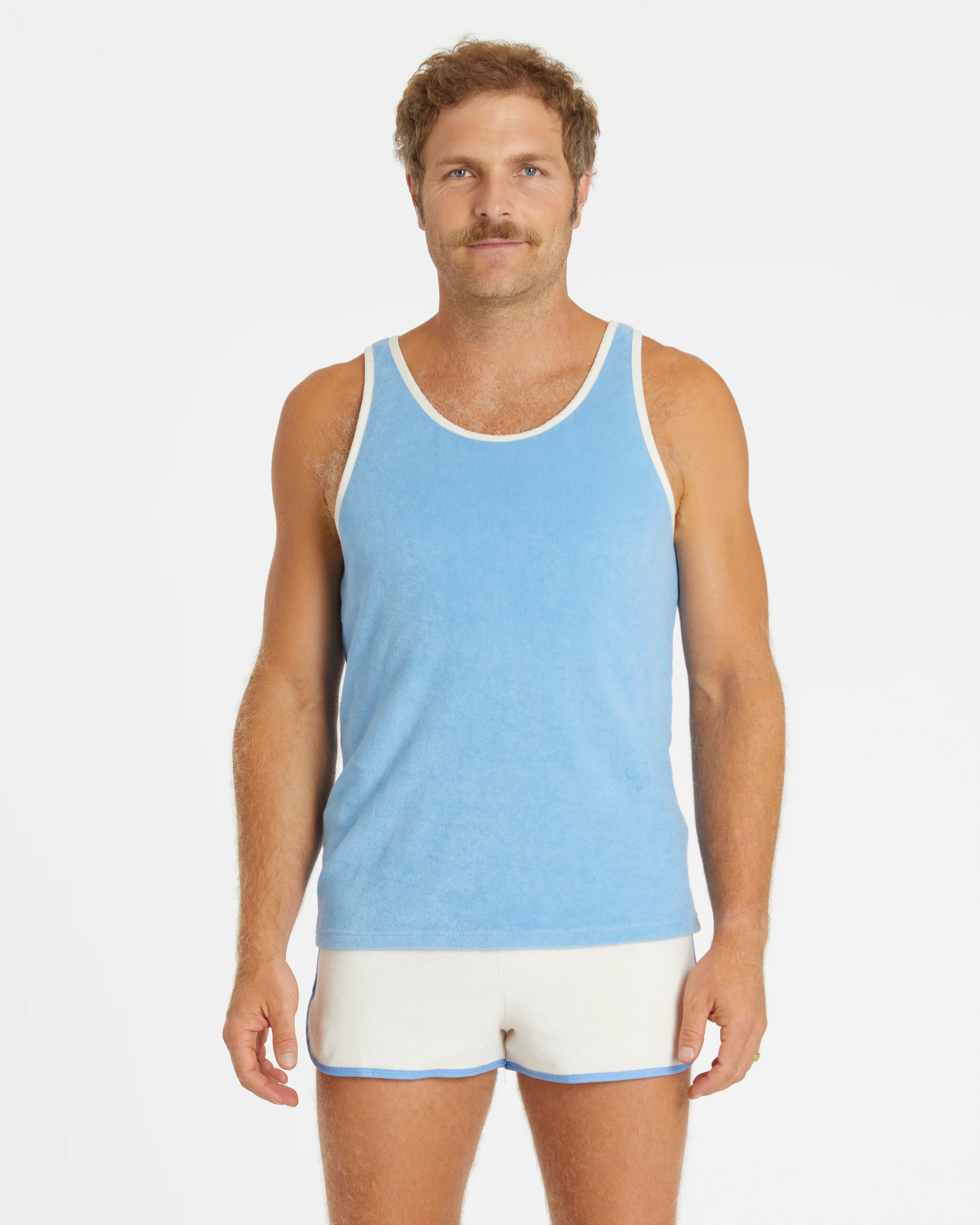 Terry Dolphin Short (Cream/Blue Poppy) - Image 8