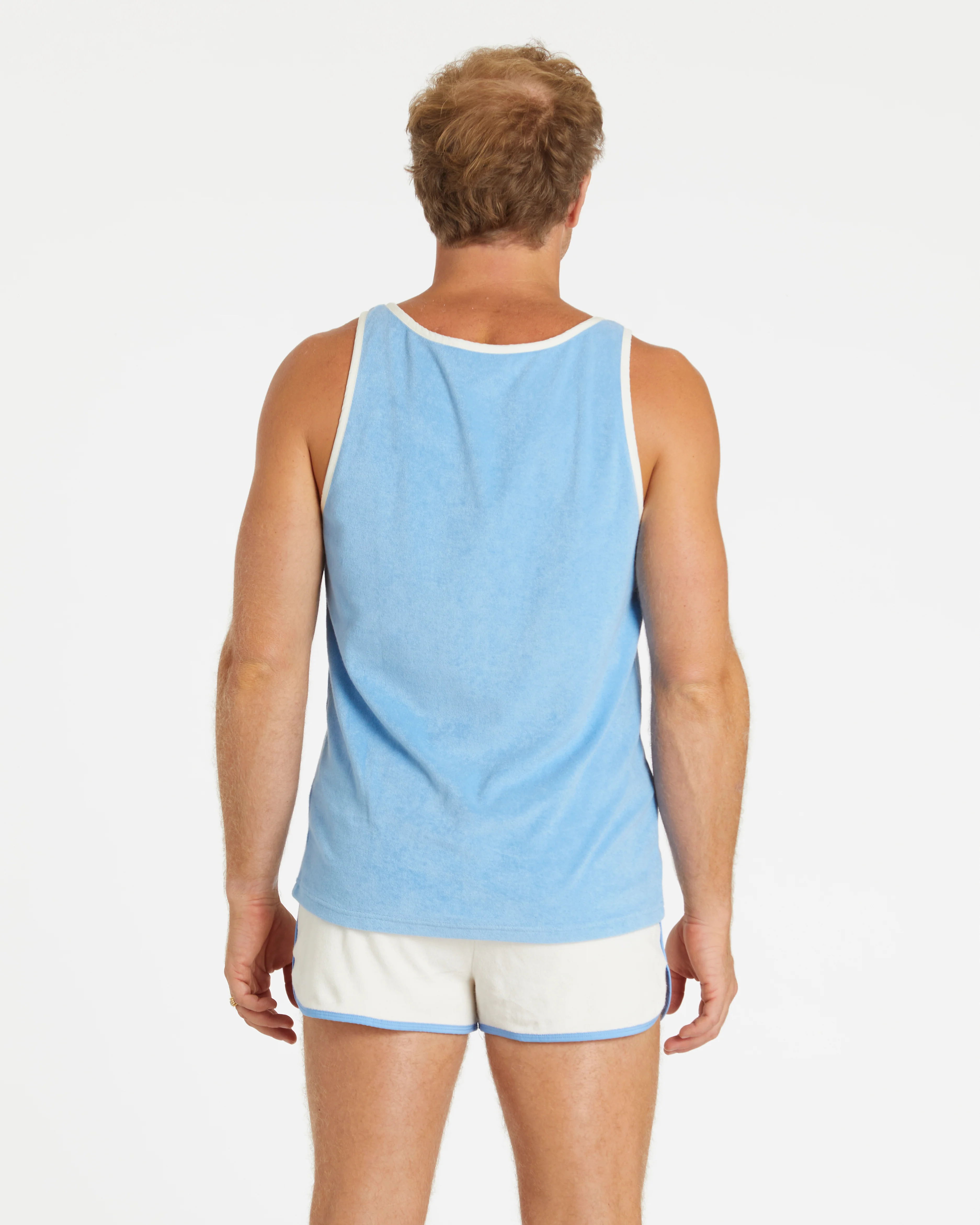 Terry Dolphin Short (Cream/Blue Poppy) - Image 9