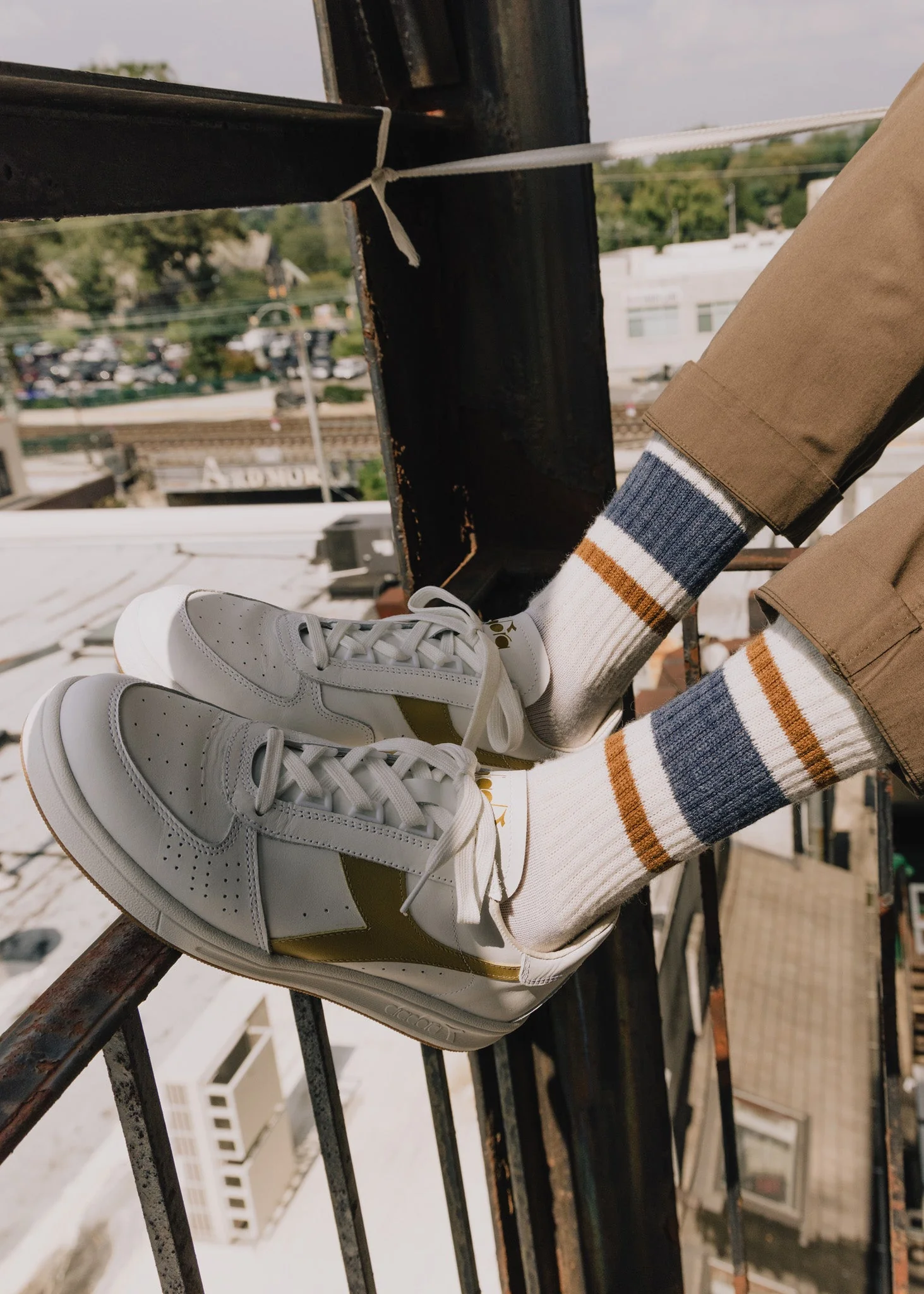 Merino Retro Stripe Tube Sock - Image 4