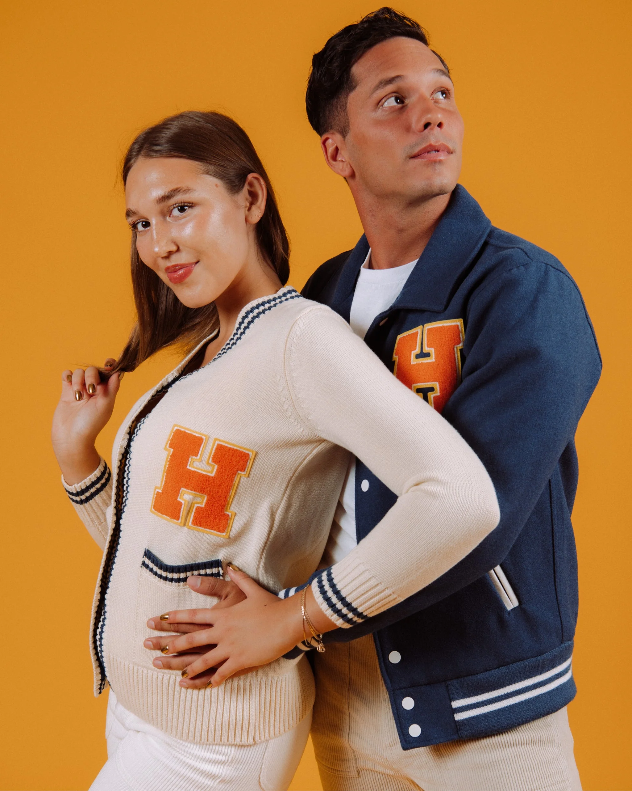 Varsity Cardigan (Cream) - Image 10