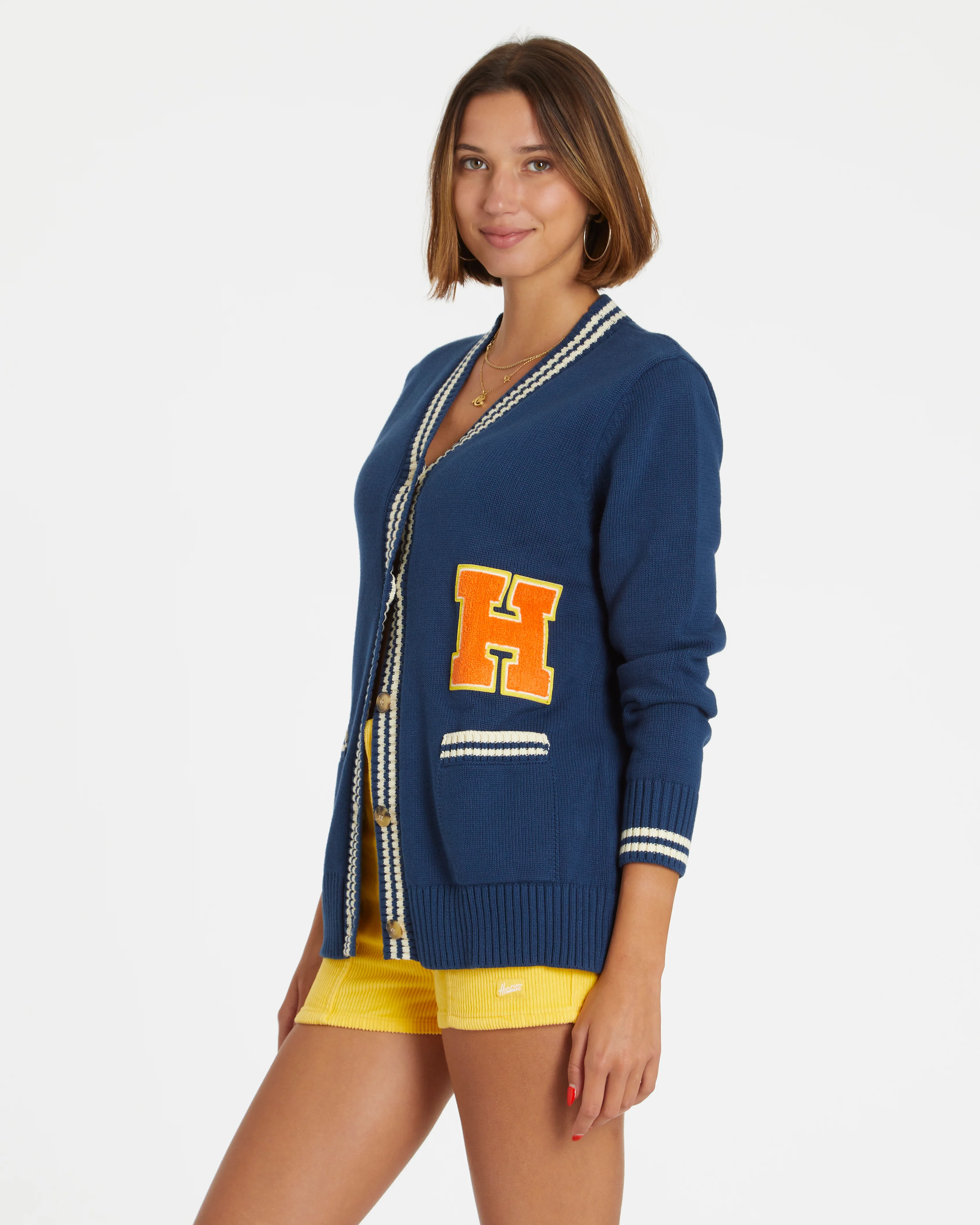 Varsity Cardigan (Navy) - Image 3