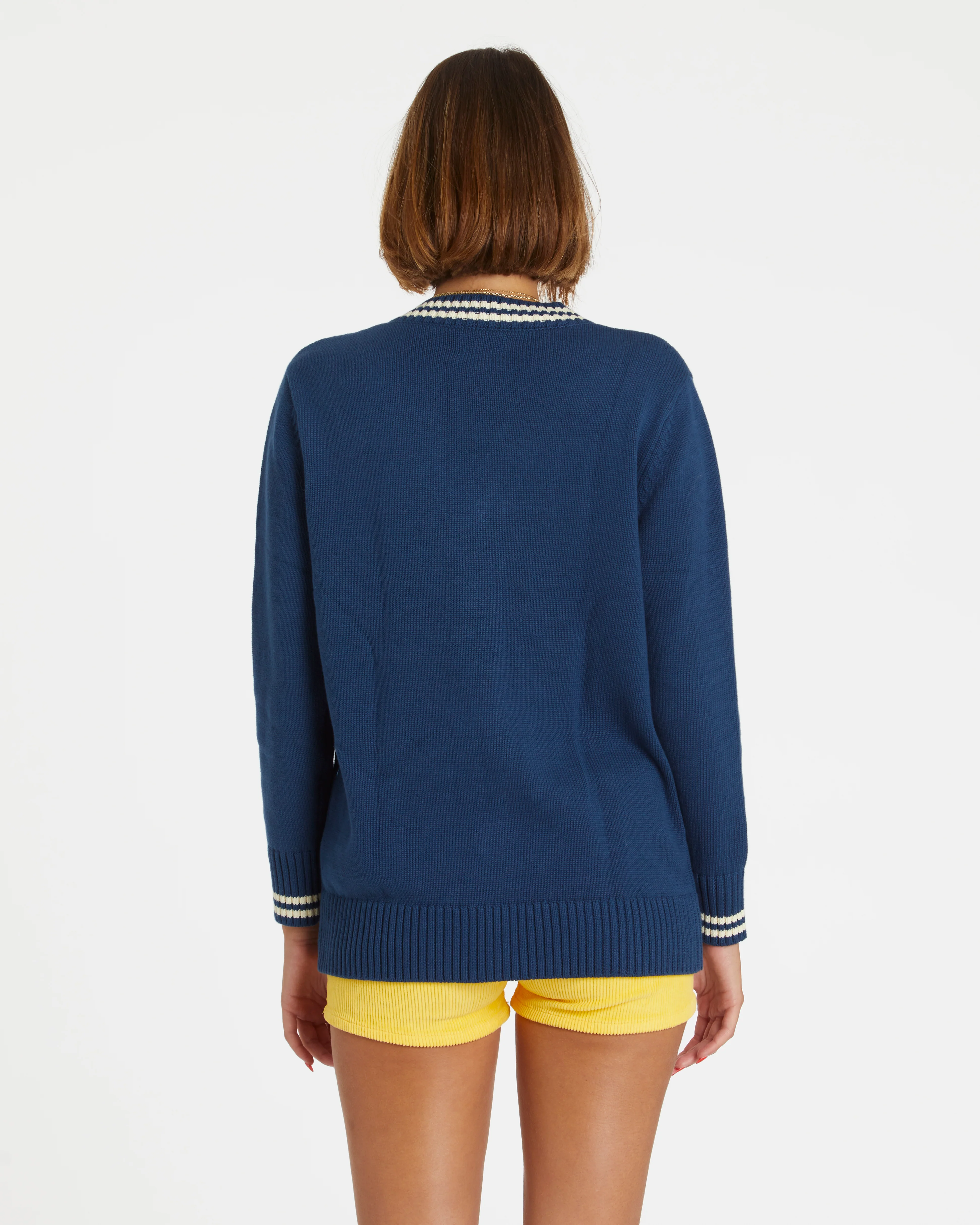 Varsity Cardigan (Navy) - Image 6