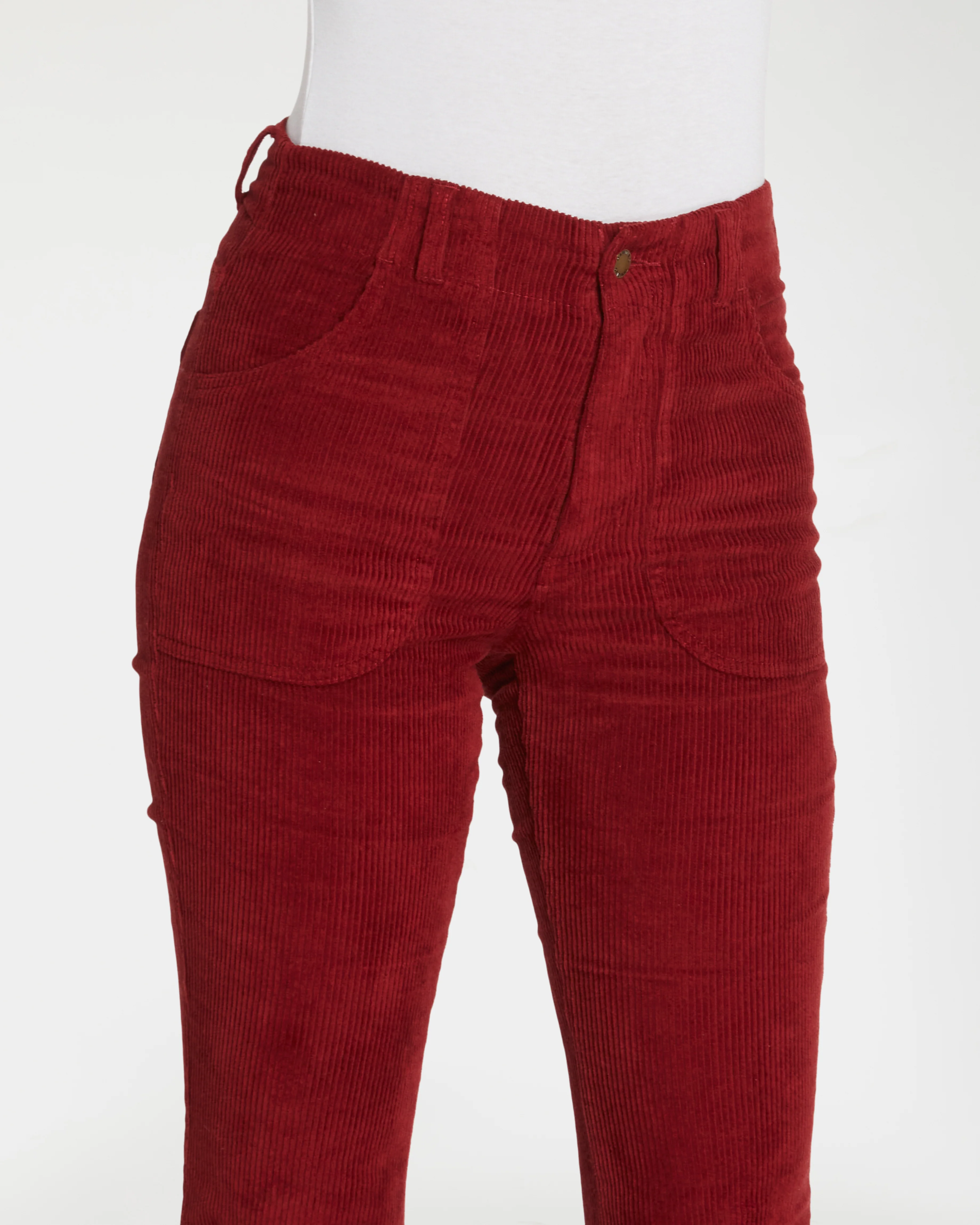 Women's Bell Bottom (Burgundy) - Image 5