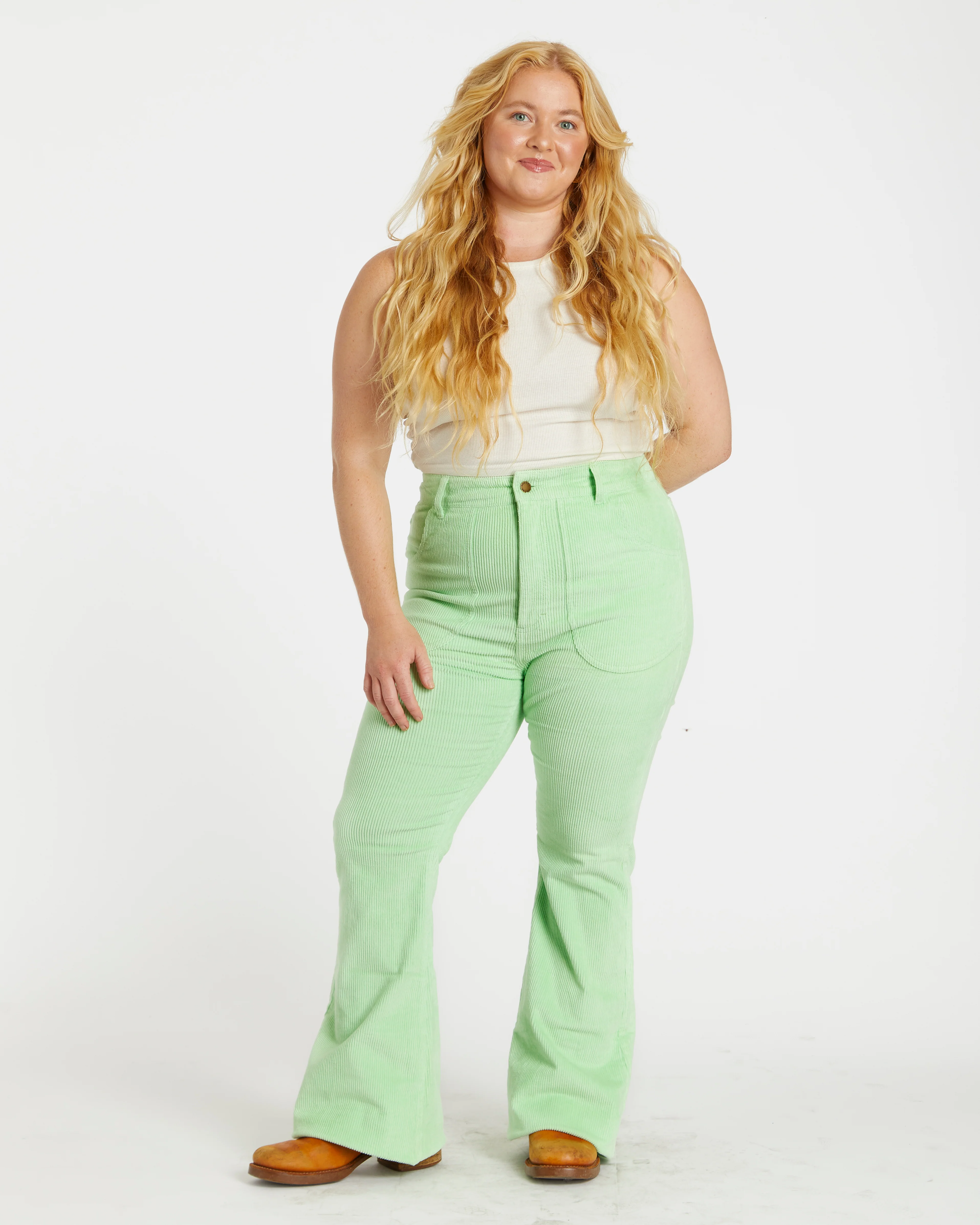 Women's Bell Bottom (Honeydew) - Image 3