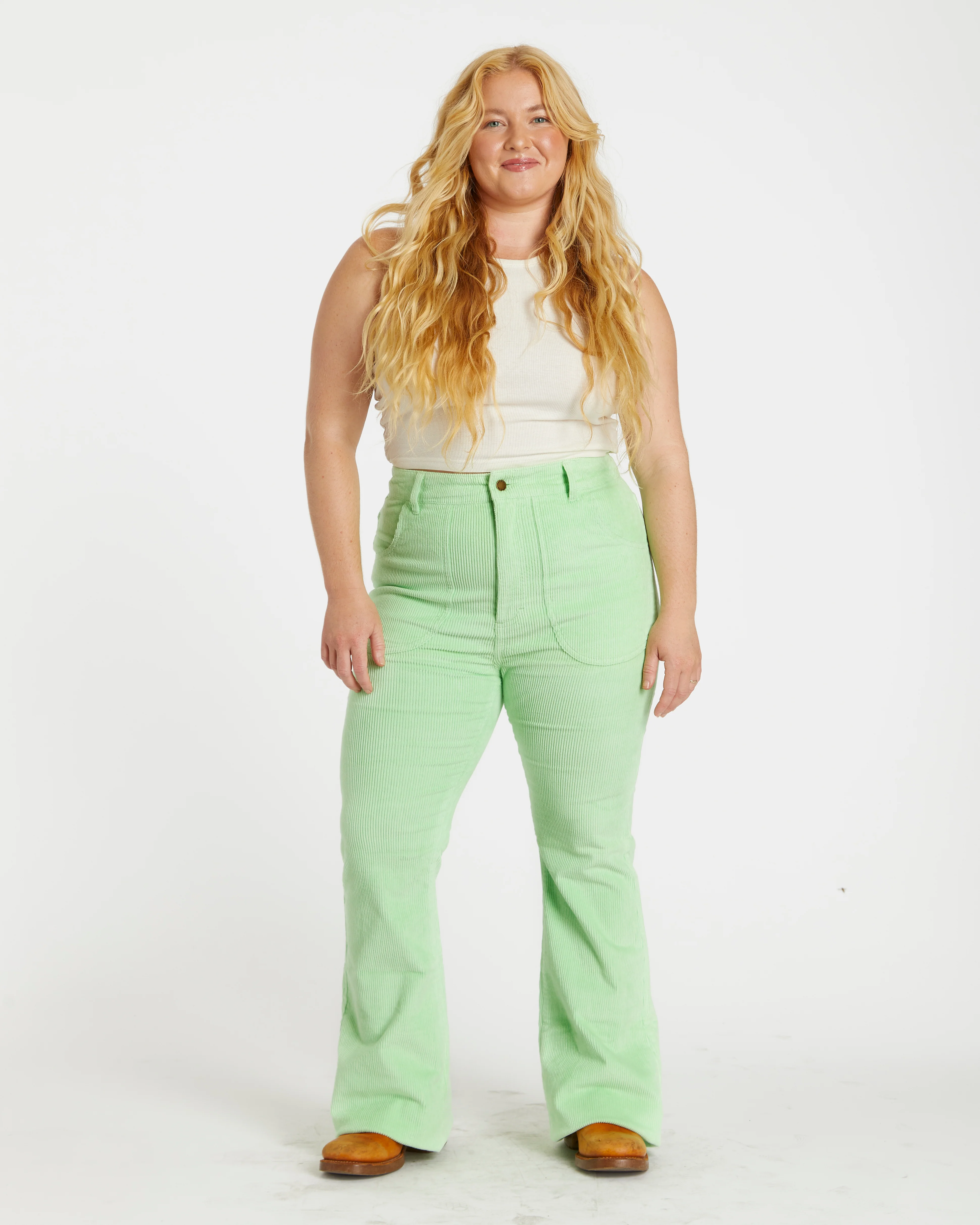 Women's Bell Bottom (Honeydew) - Image 5