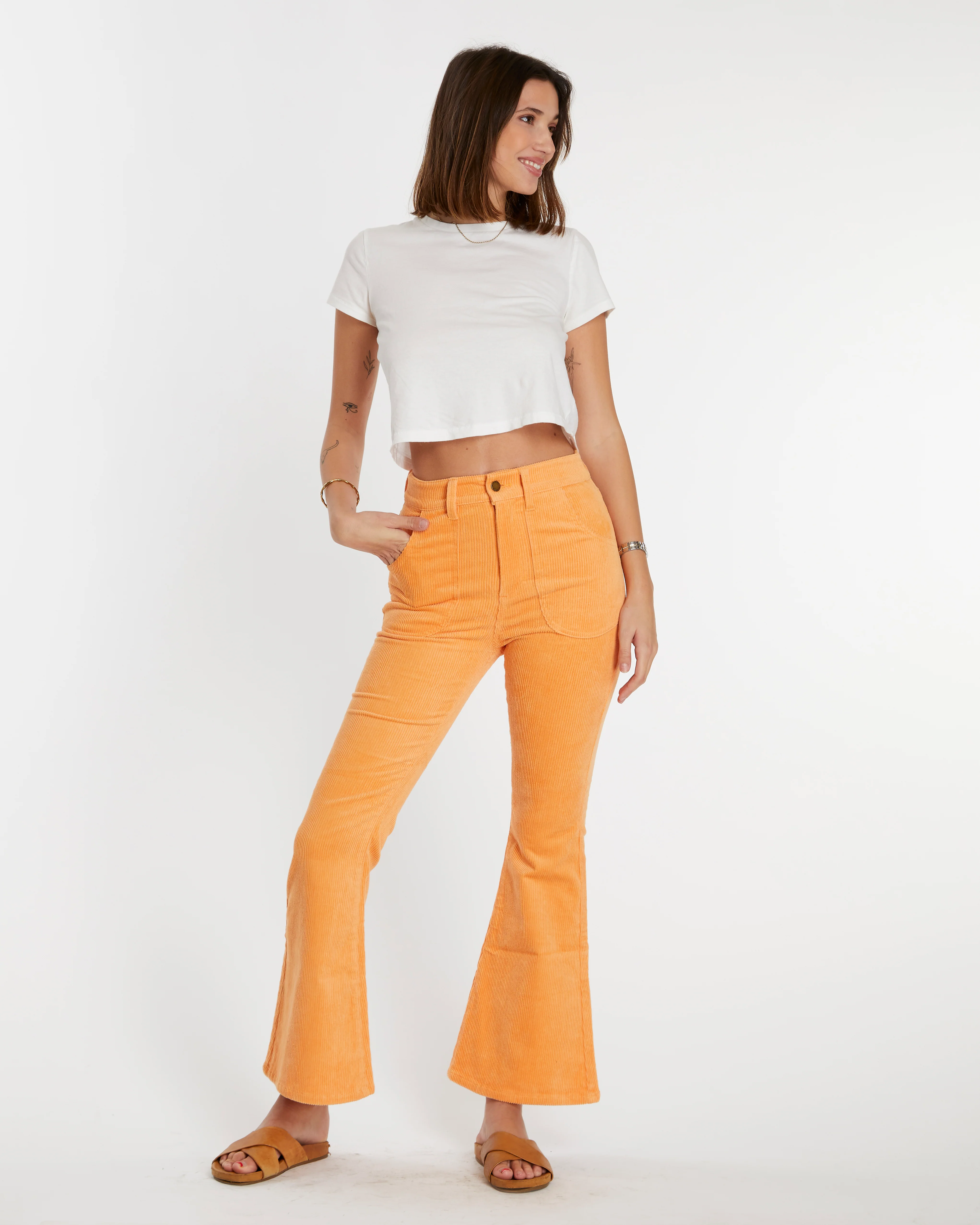 Women's Bell Bottom (Orange Poppy) - Image 3