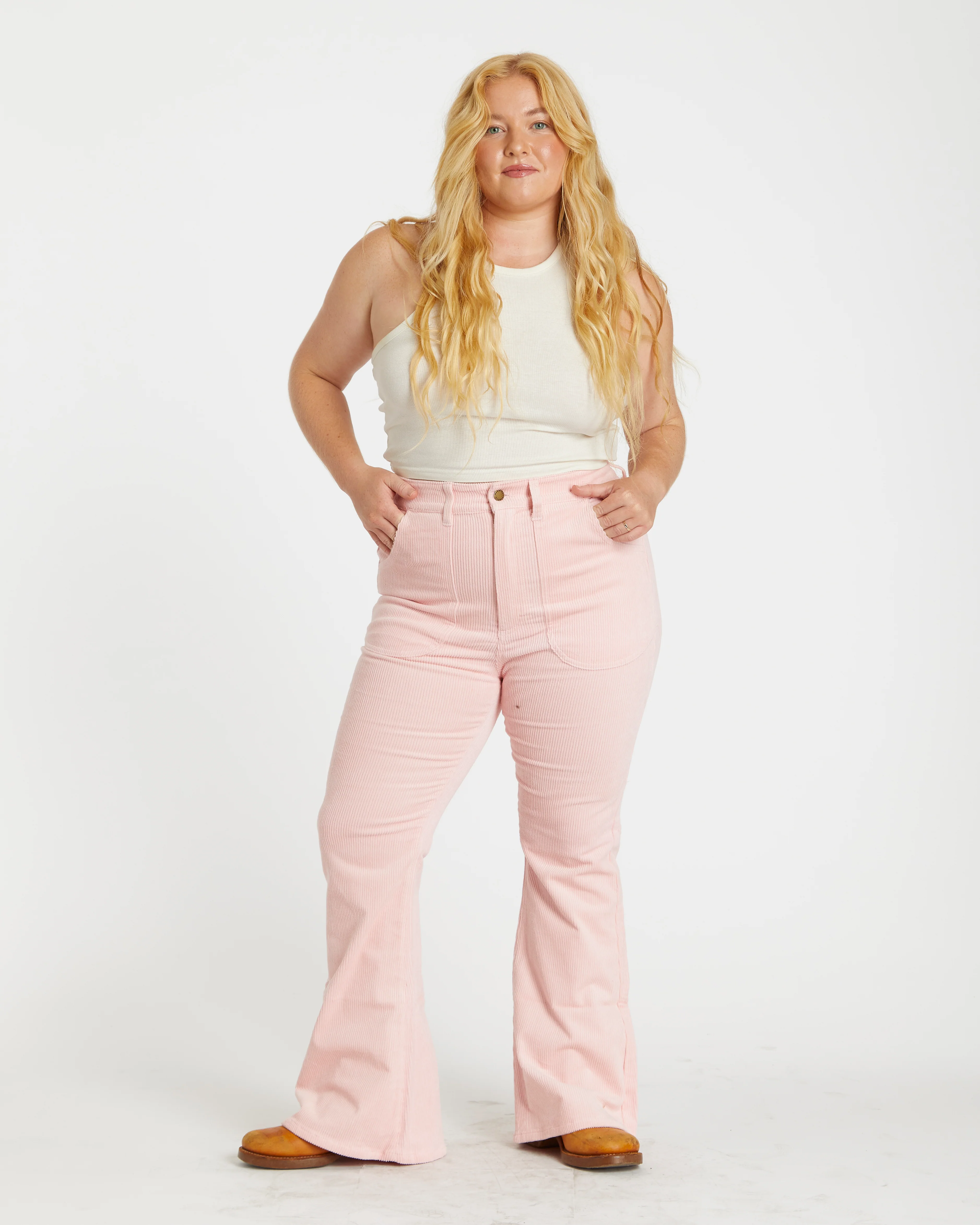 Women's Bell Bottom (Powder Pink) - Image 3