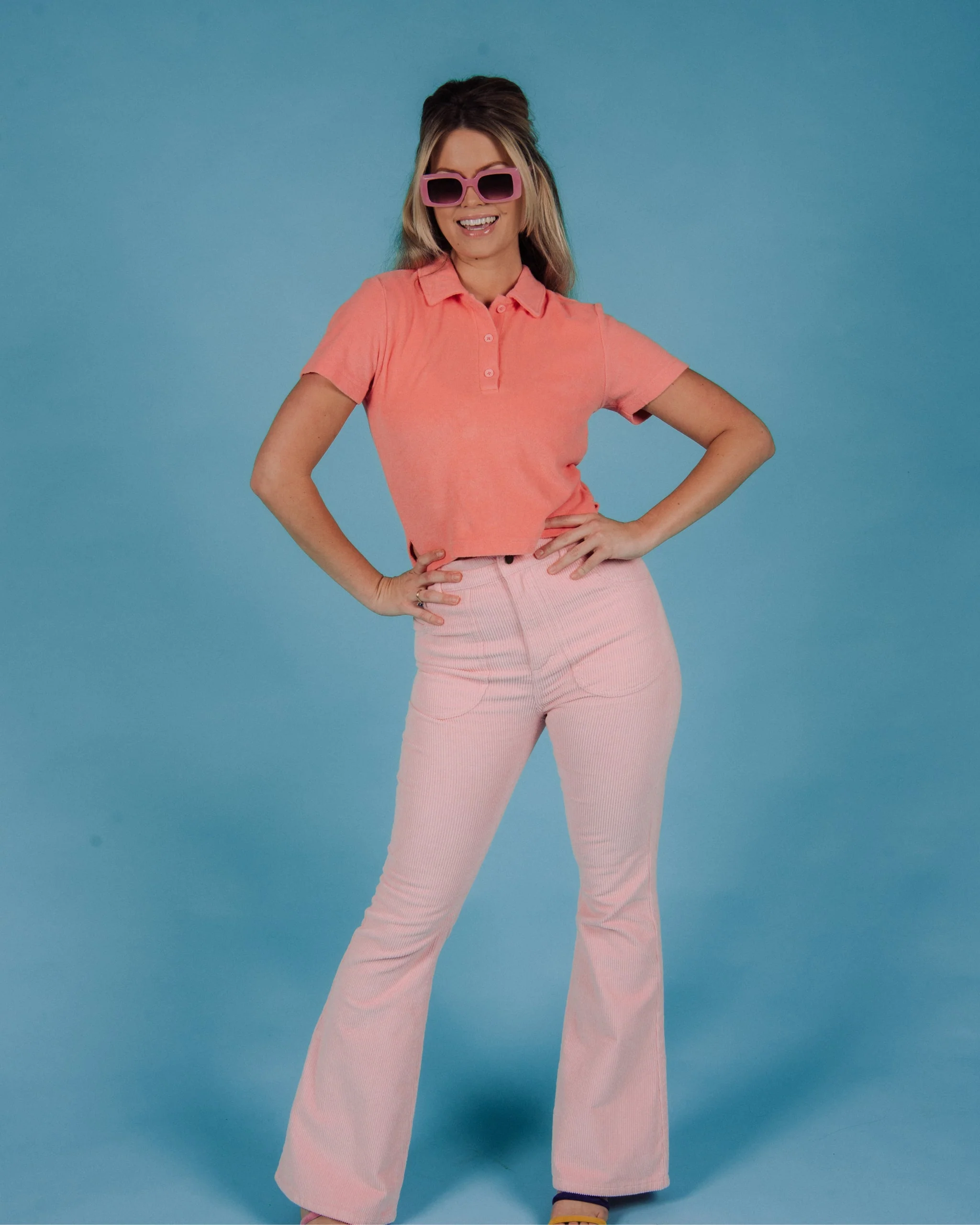 Women's Bell Bottom (Powder Pink) - Image 8