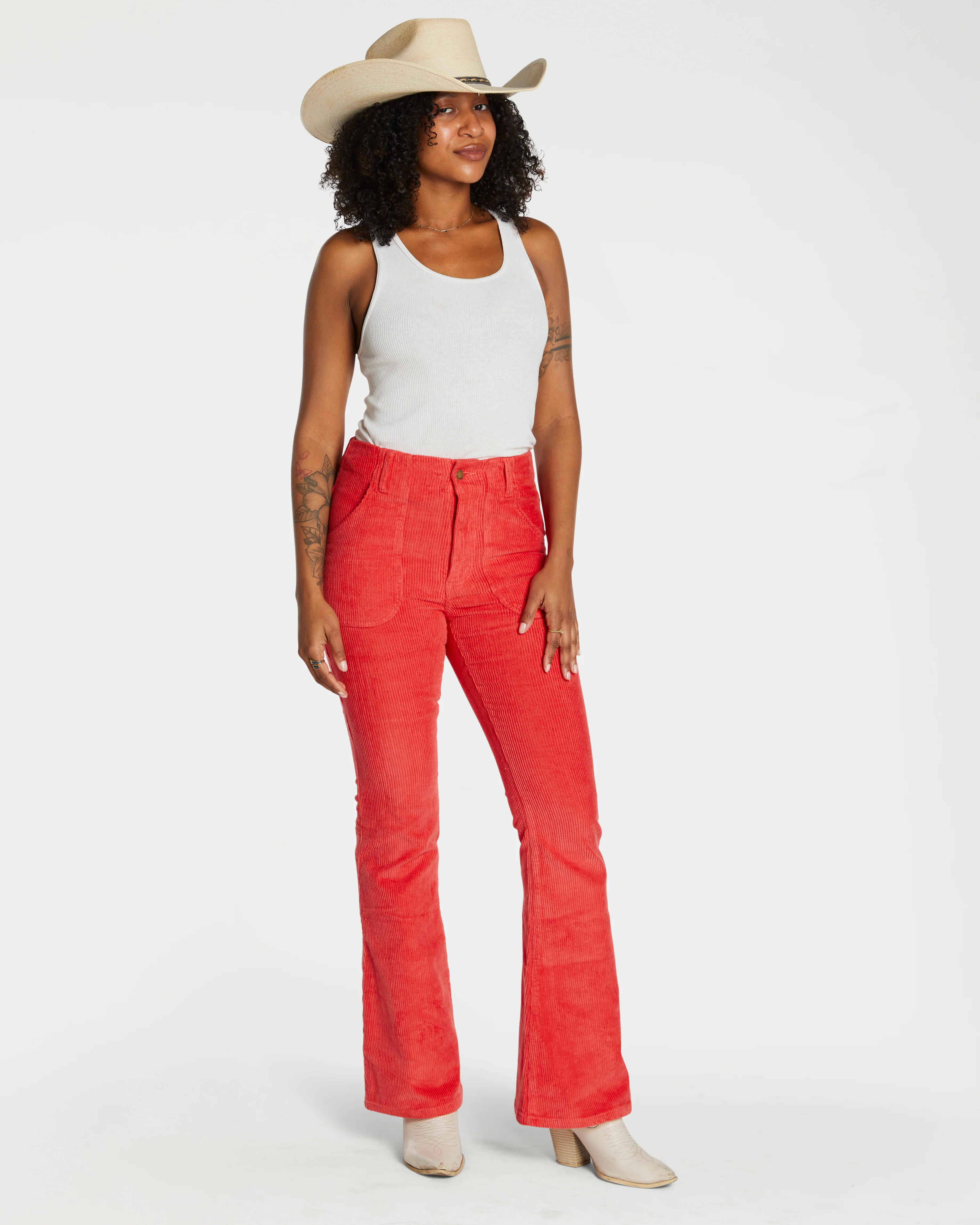 Women's Bell Bottom (Red) - Image 12