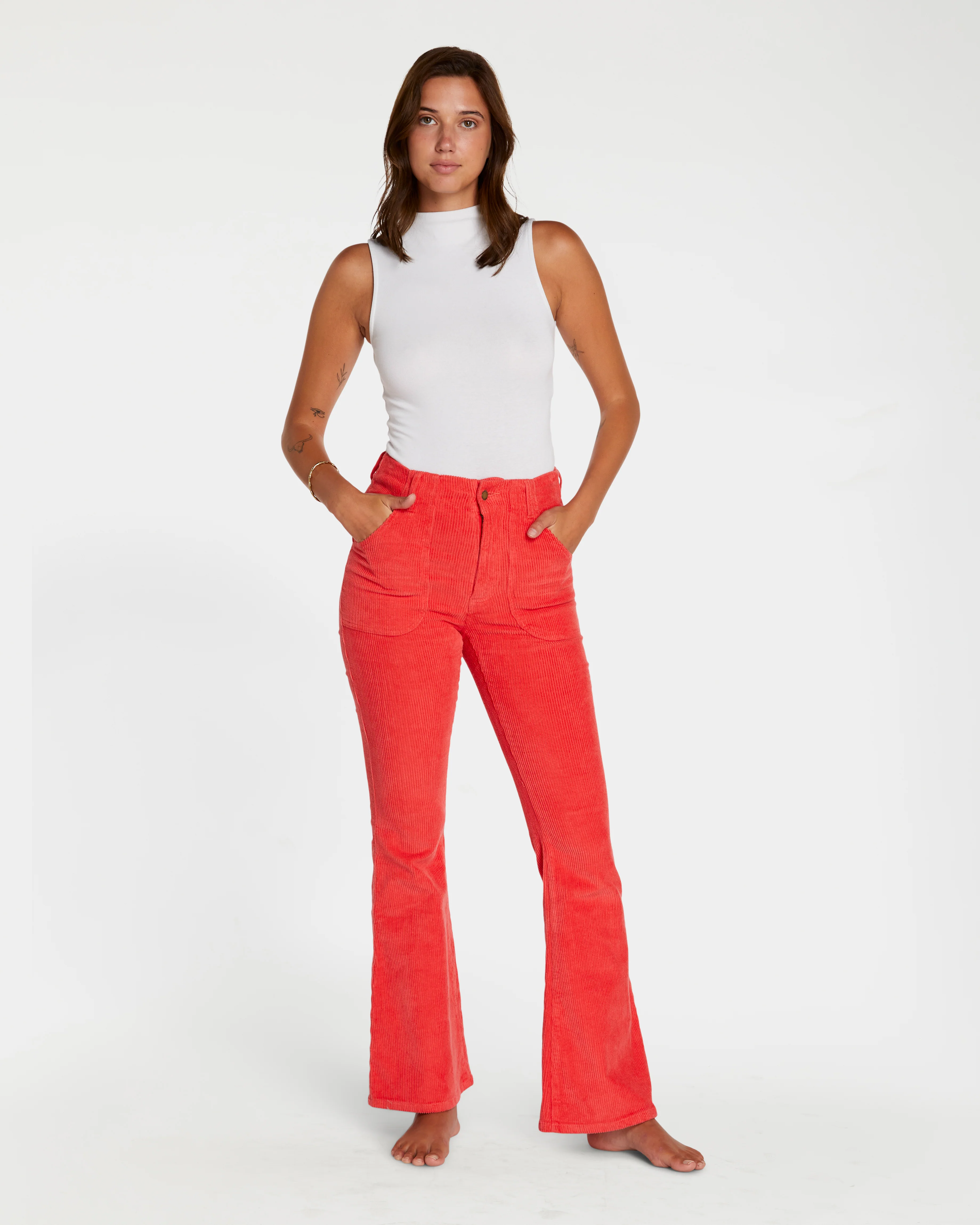 Women's Bell Bottom (Red) - Image 6