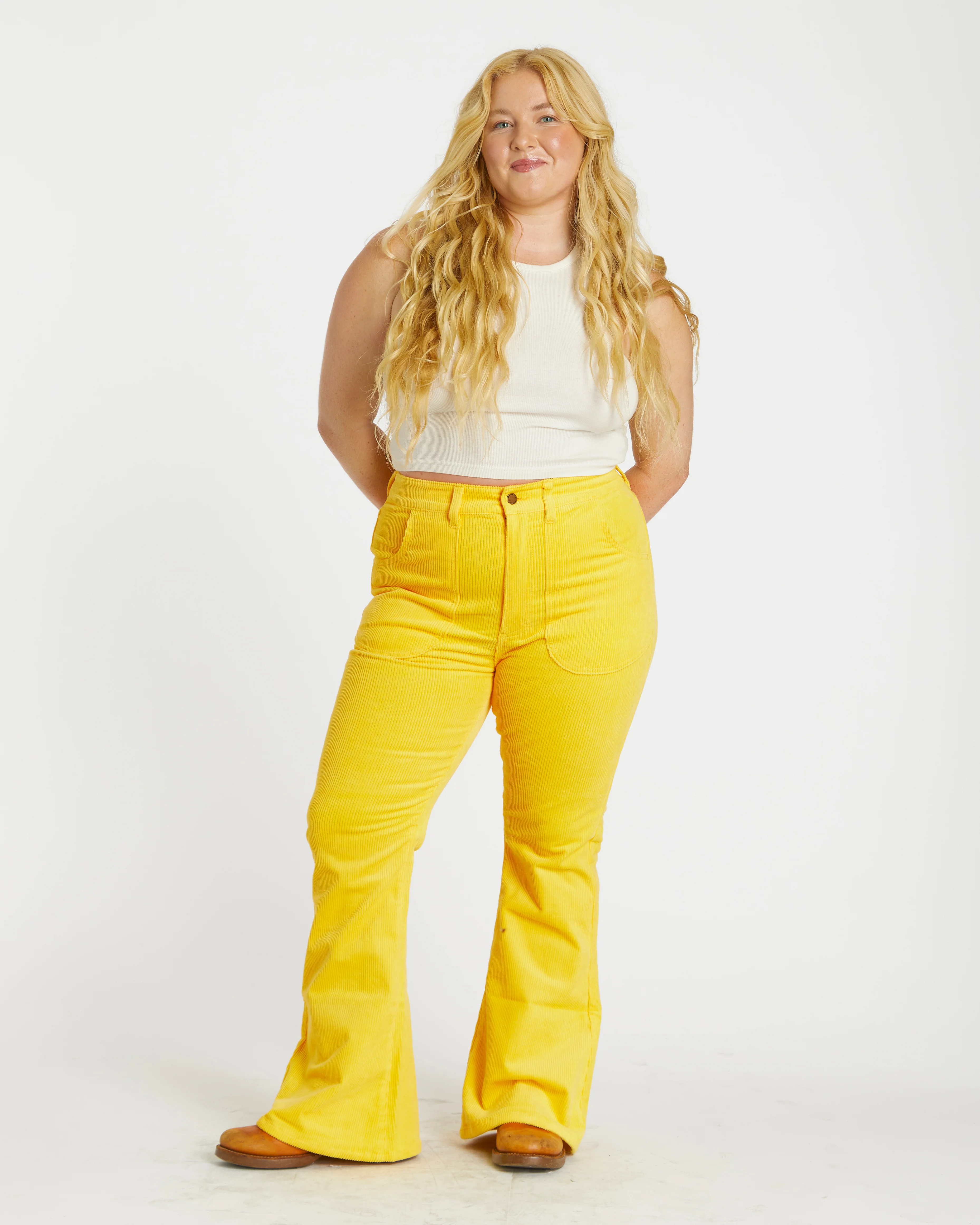 Women's Bell Bottom (Yellow) - Image 3