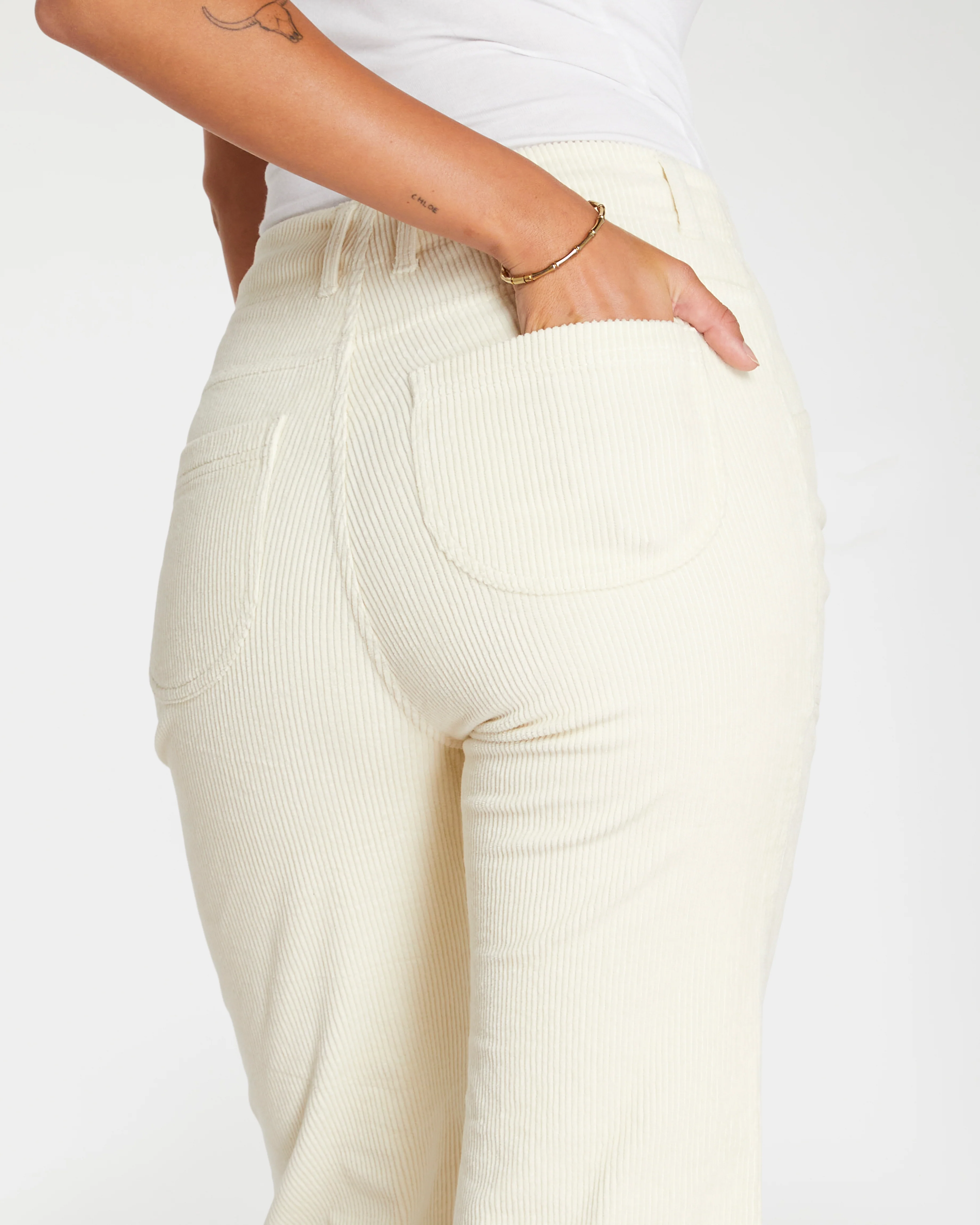 Women's Stovepipe Pant (Cream) - Image 10