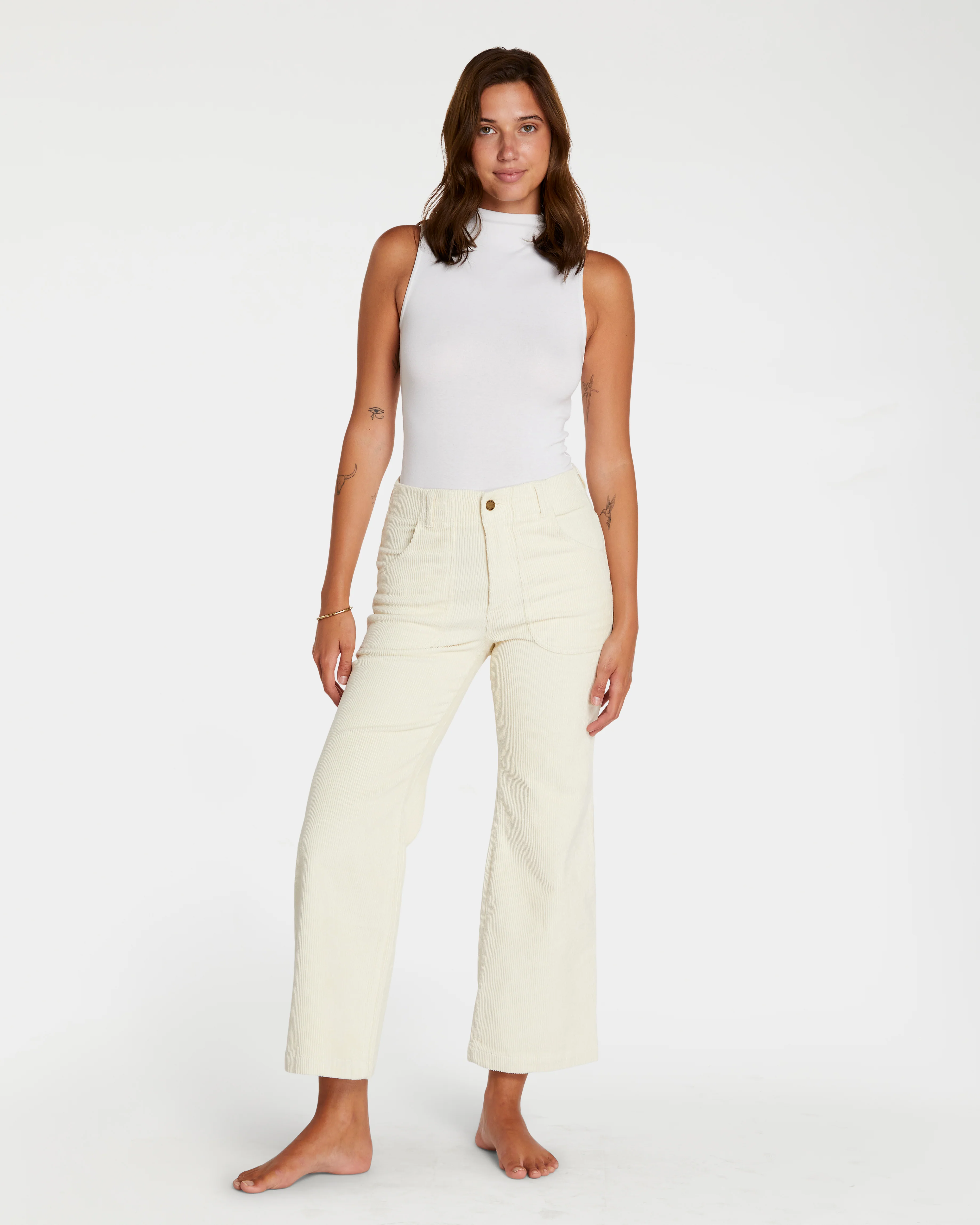 Women's Stovepipe Pant (Cream) - Image 12