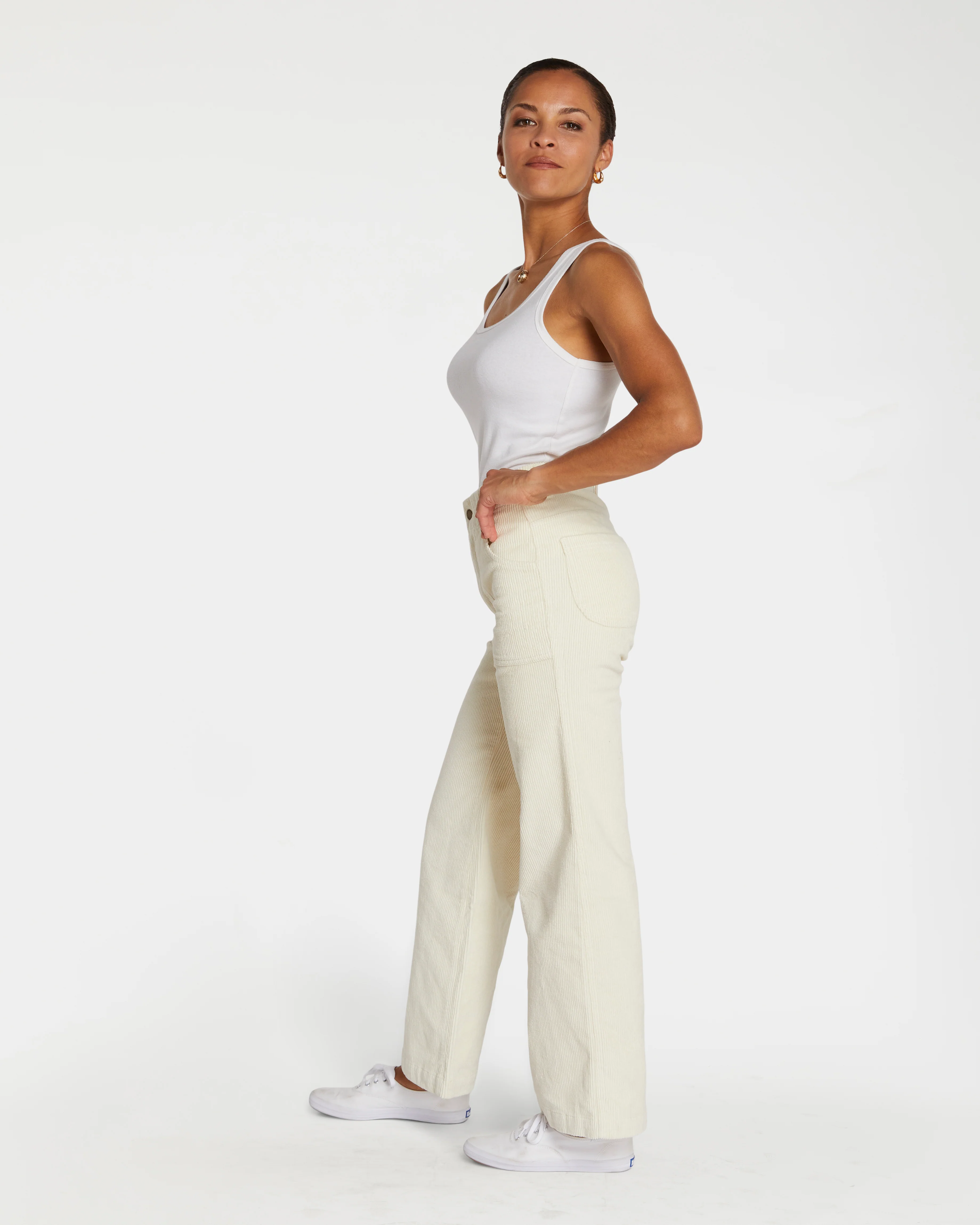Women's Stovepipe Pant (Cream) - Image 3