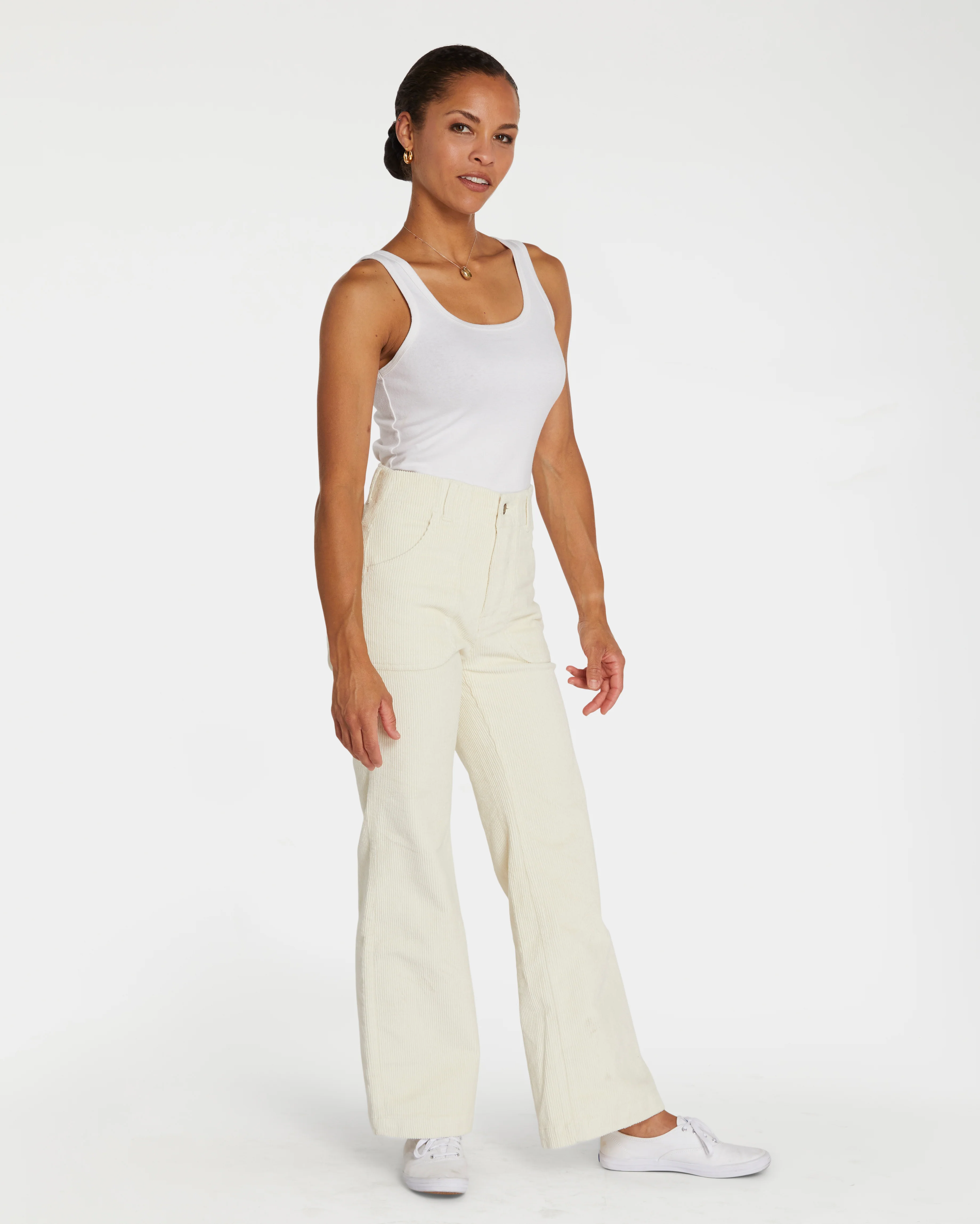 Women's Stovepipe Pant (Cream) - Image 6