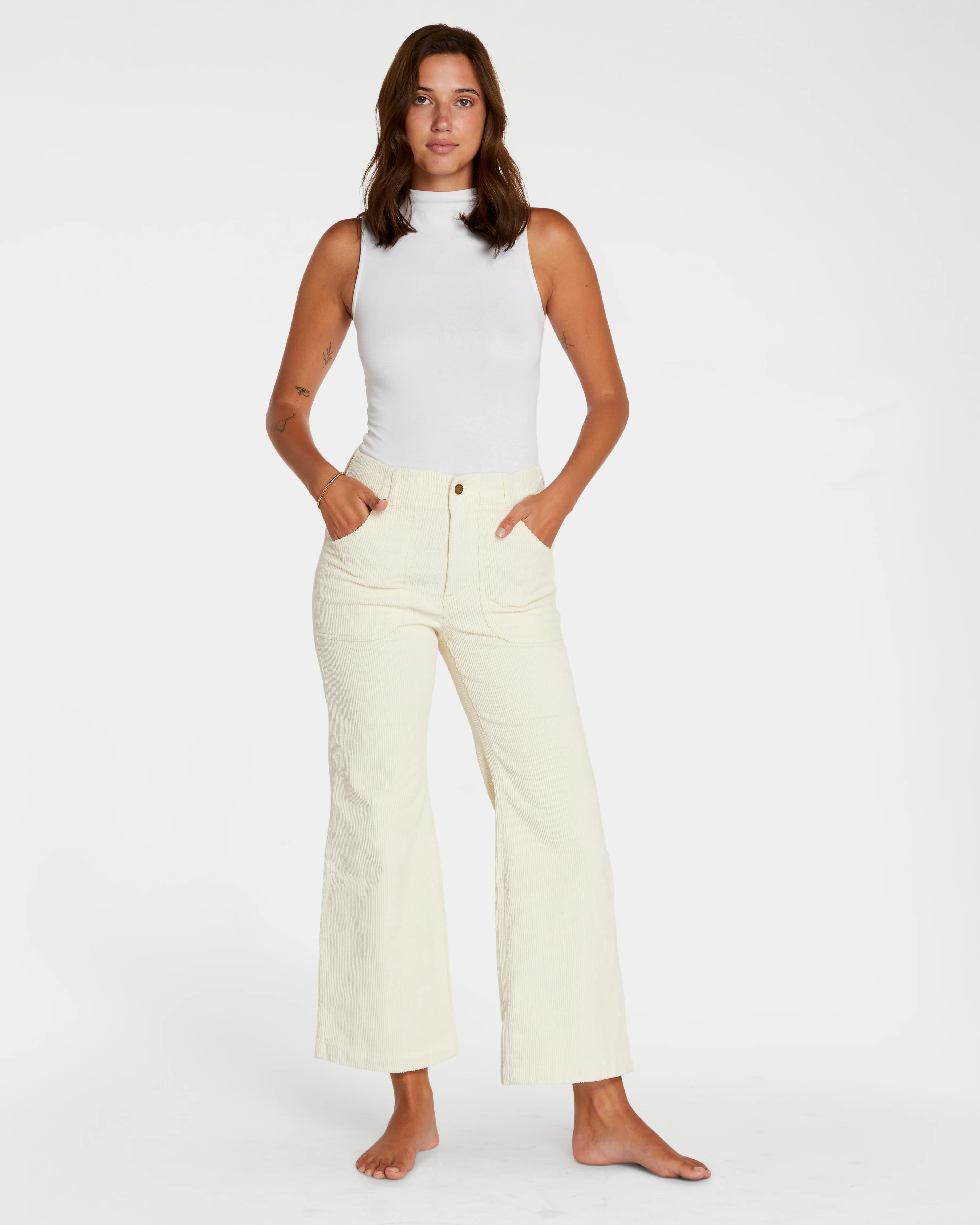 Women's Stovepipe Pant (Cream) - Image 7