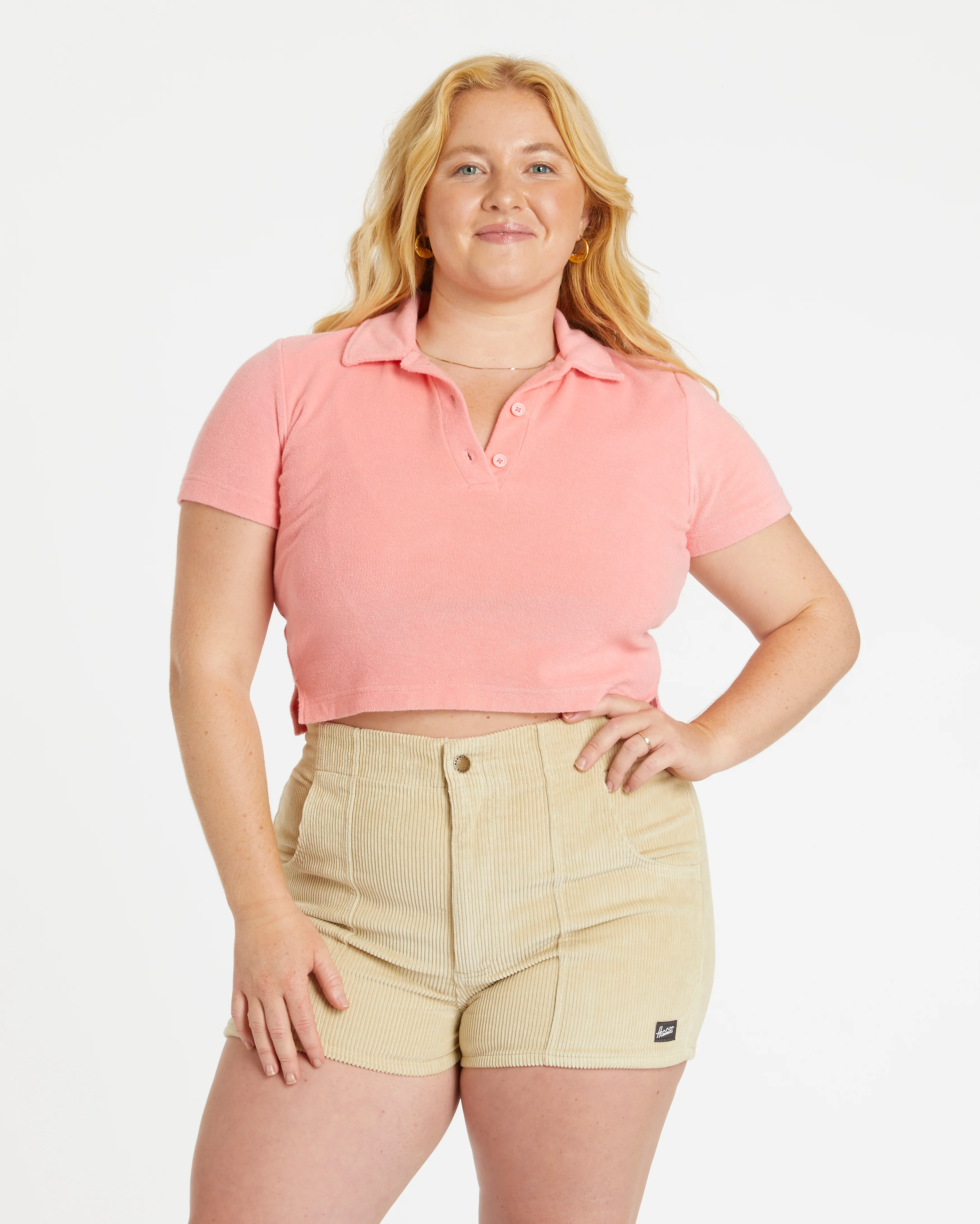 Women's Terry Polo (Watermelon) - Image 3