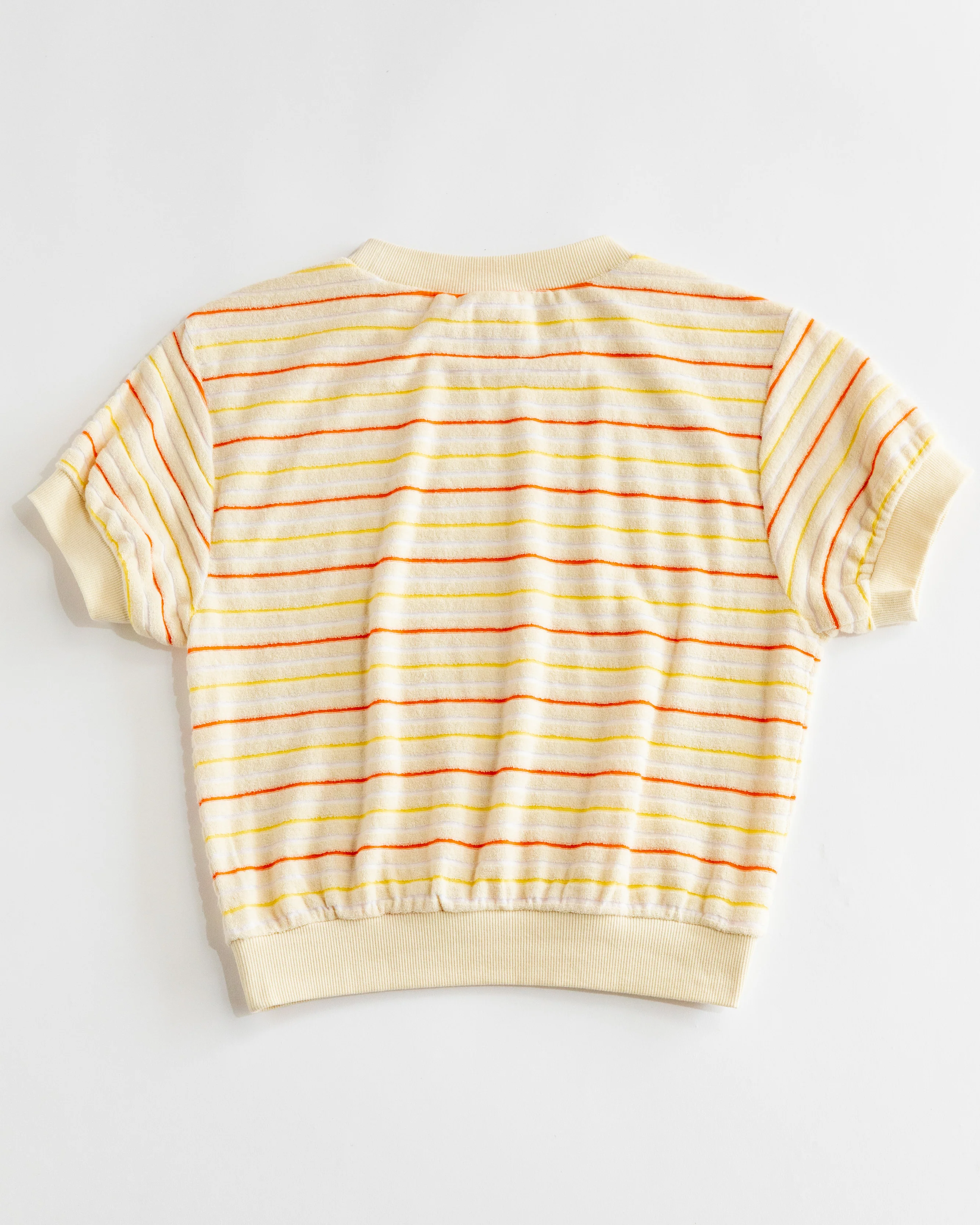 Women's Terry Tee (Cream/Yellow/Orange) - Image 3